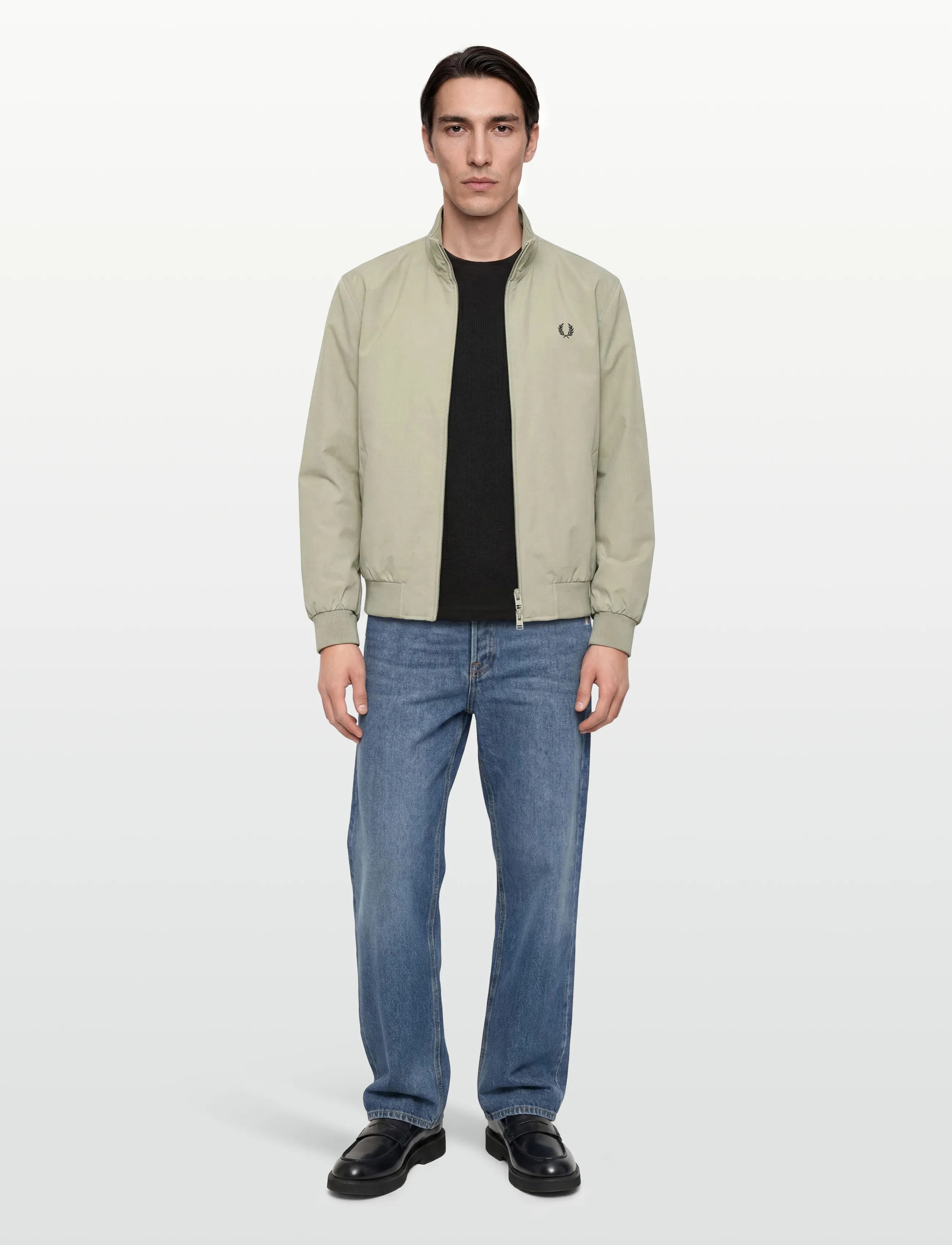 Fred Perry The Brentham Jacket, XXL, Jackets, Grün - Bomber Männerswear