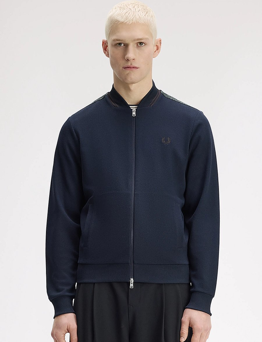 Fred Perry - TIPPED BOMBER TRACK JKT - sügisjoped - navy - 0