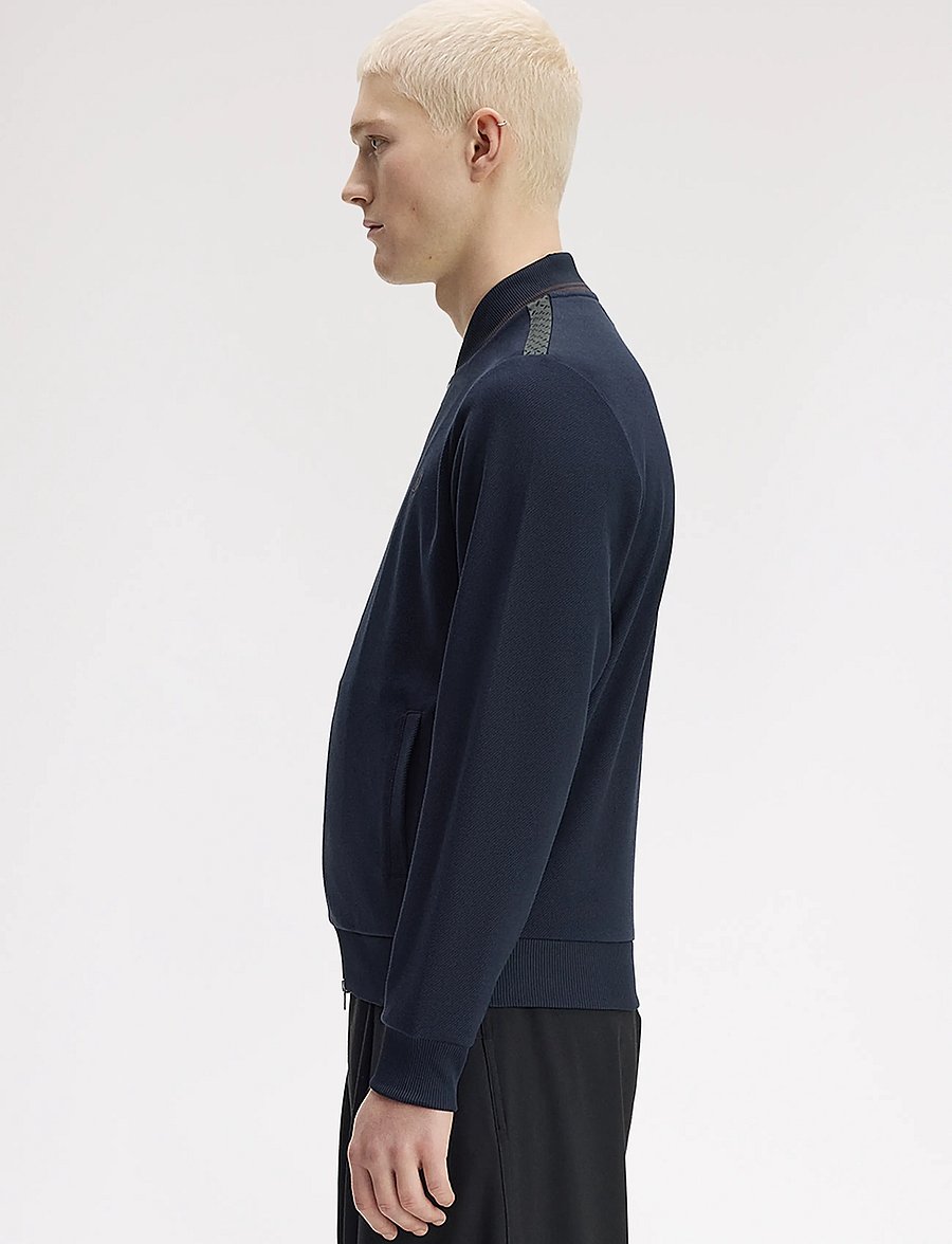 Fred Perry - TIPPED BOMBER TRACK JKT - sügisjoped - navy - 3