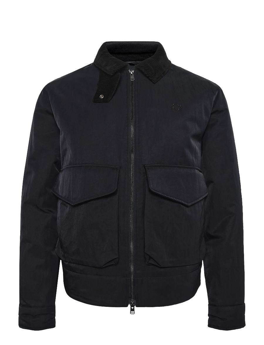 Fred Perry - NYLON CABAN JACKET - fall jackets - navy - 1