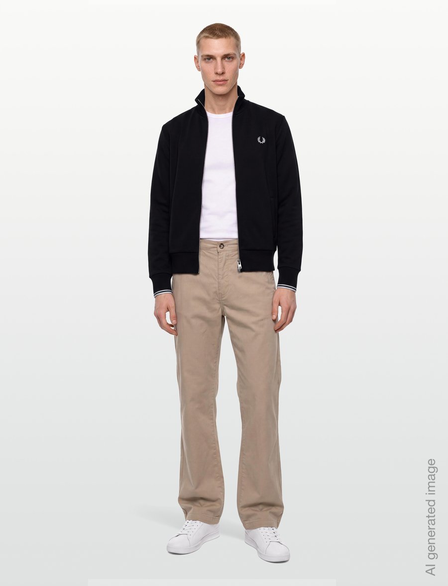 Fred Perry - ZIP THROUGH SWEATSHIRT - sweatshirts - black - 0