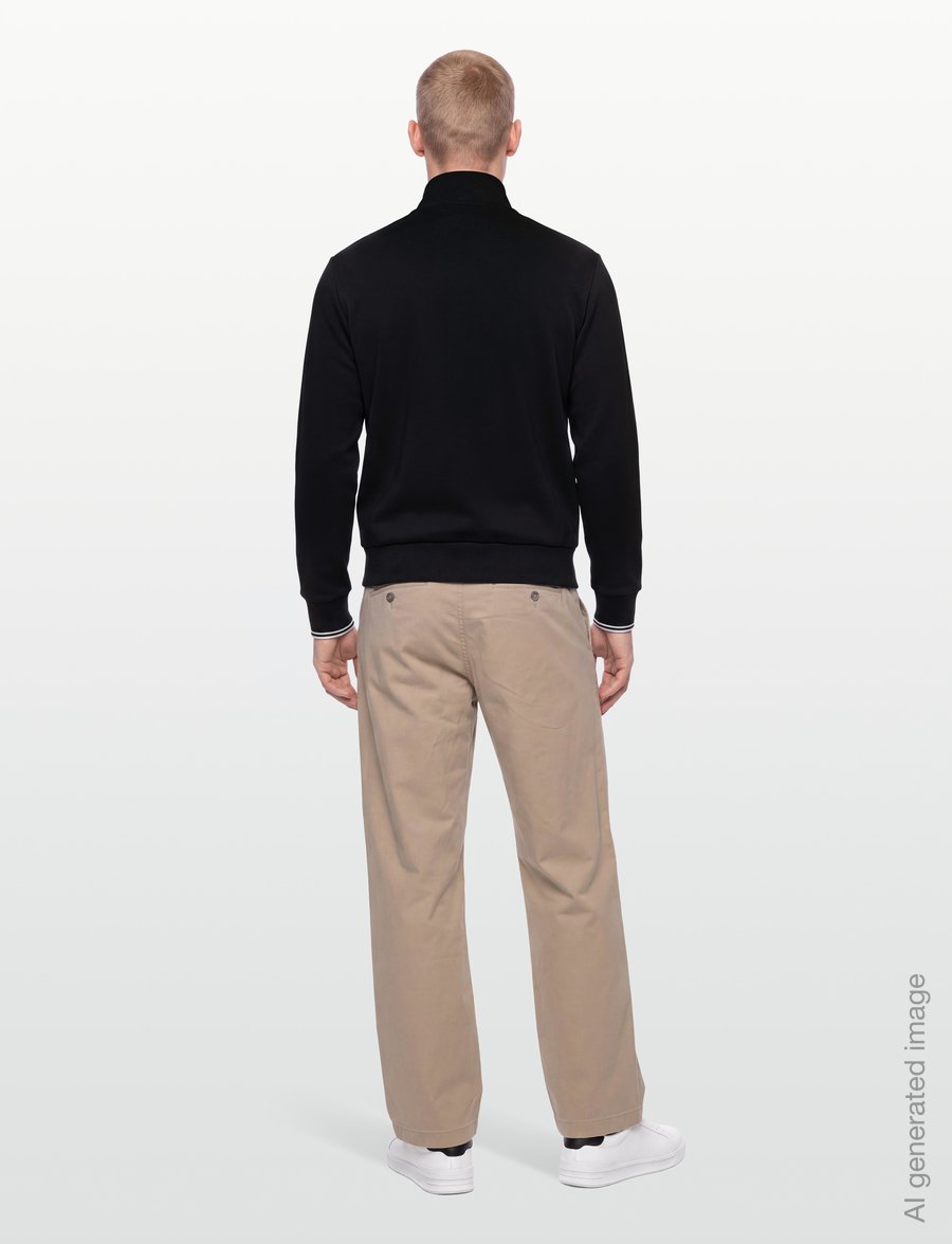 Fred Perry - ZIP THROUGH SWEATSHIRT - sweatshirts - black - 4