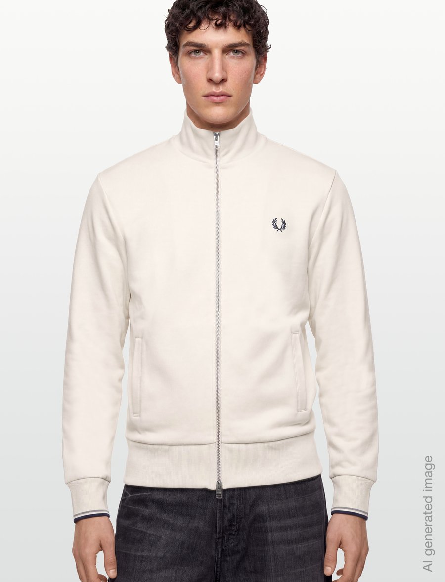 Fred Perry - ZIP THROUGH SWEATSHIRT - sweatshirts - ecru - 3