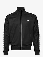 Fred perry taped discount track jacket black