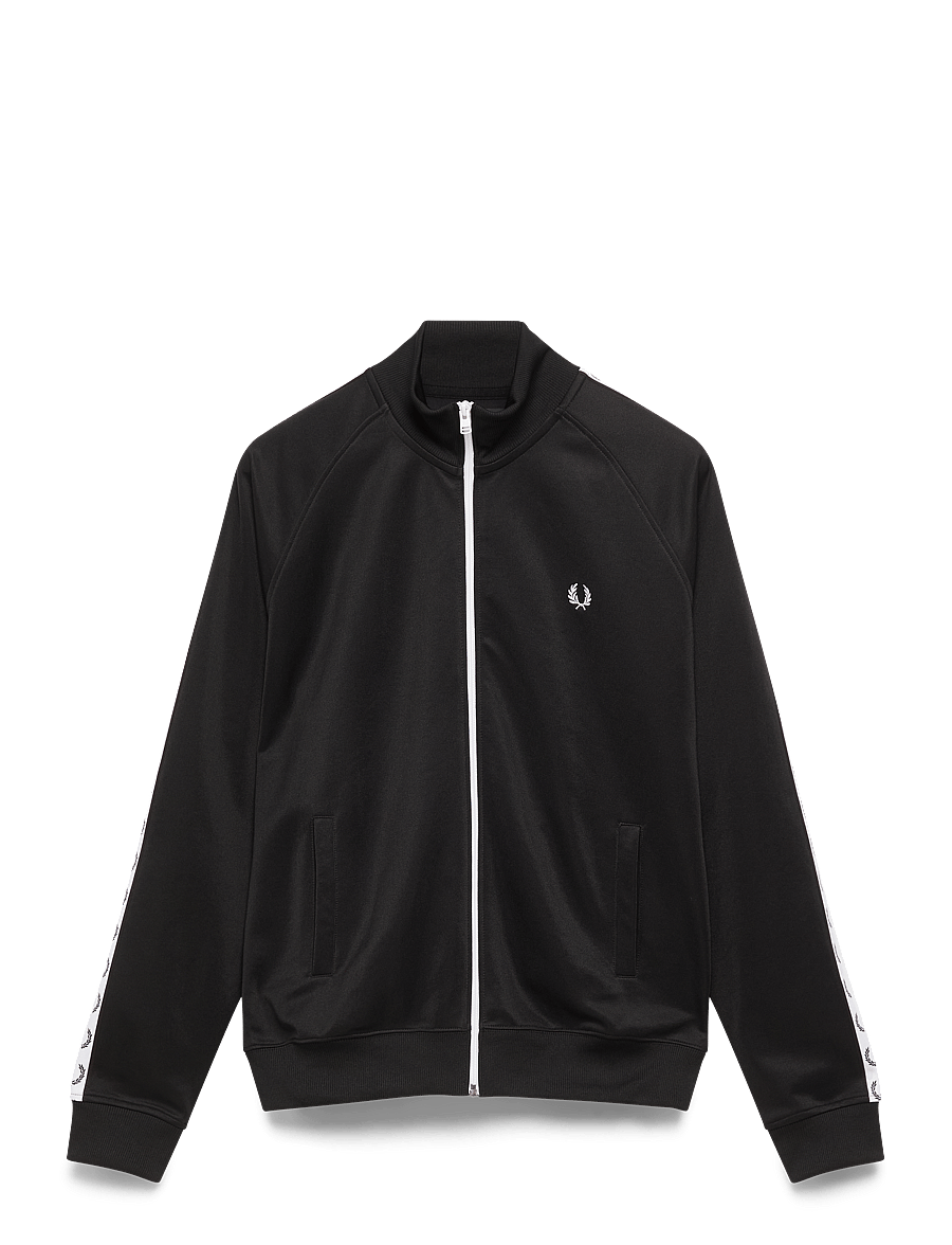 Fred Perry - TAPED TRACK JACKET - urlaubsfavoriten - black - 1
