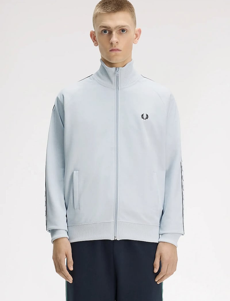 Fred Perry - TAPED TRACK JACKET - vacation essentials - dusky blue - 0