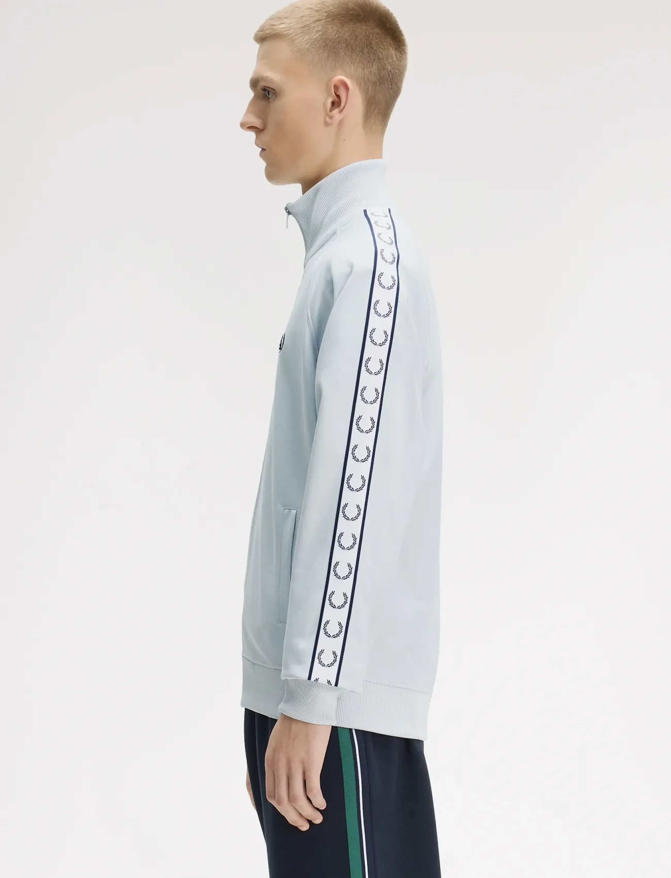 Fred Perry - TAPED TRACK JACKET - urlaubsfavoriten - dusky blue - 5