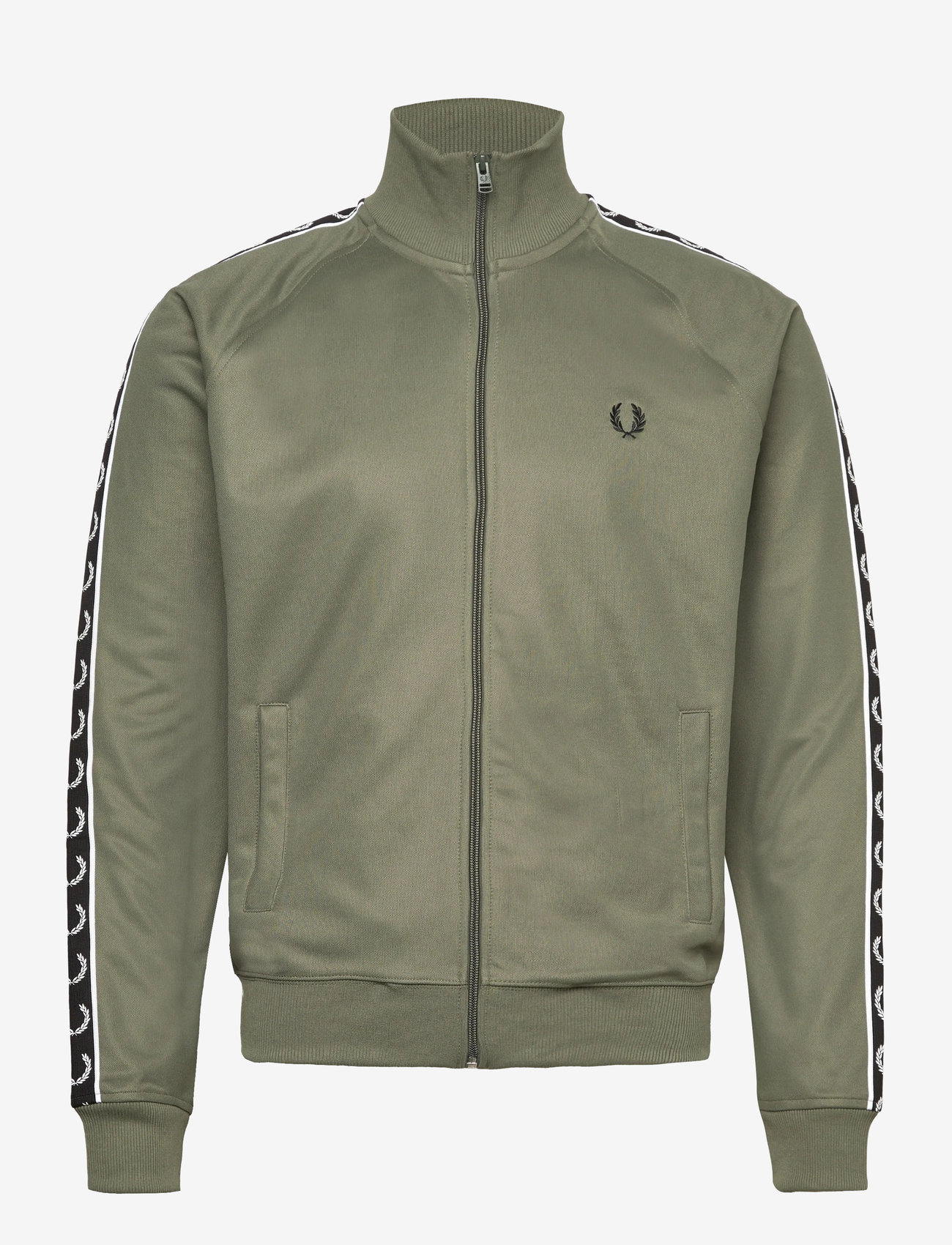 Fred Perry - TAPED TRACK JACKET - lrlwrthgreen/blk - 0