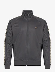 Fred Perry - CONTRAST TAPE TRACK JKT - sweatshirts - anchor grey/blk - 0