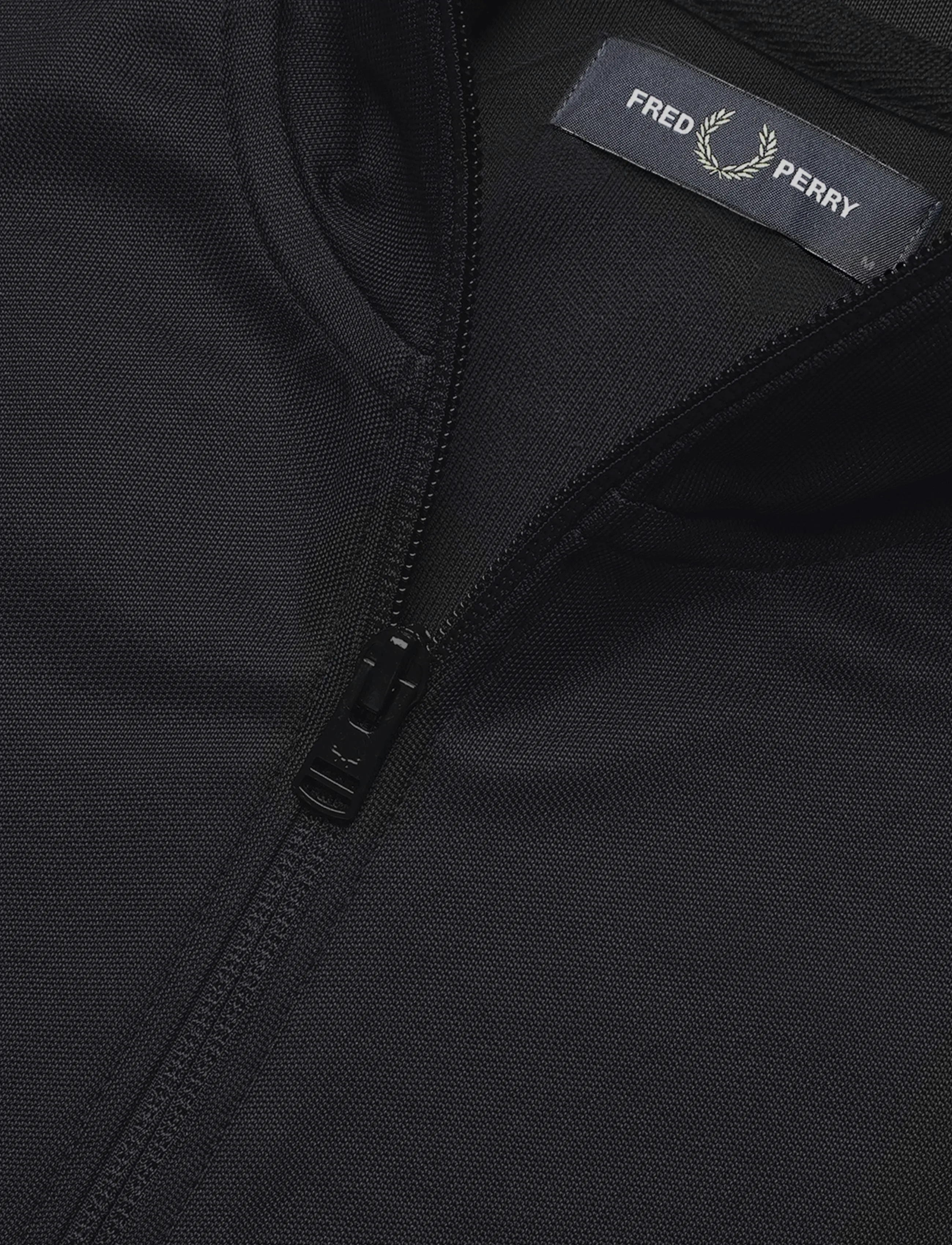 Fred Perry - CONTRAST TAPE TRACK JKT - Överdelar - black - 2