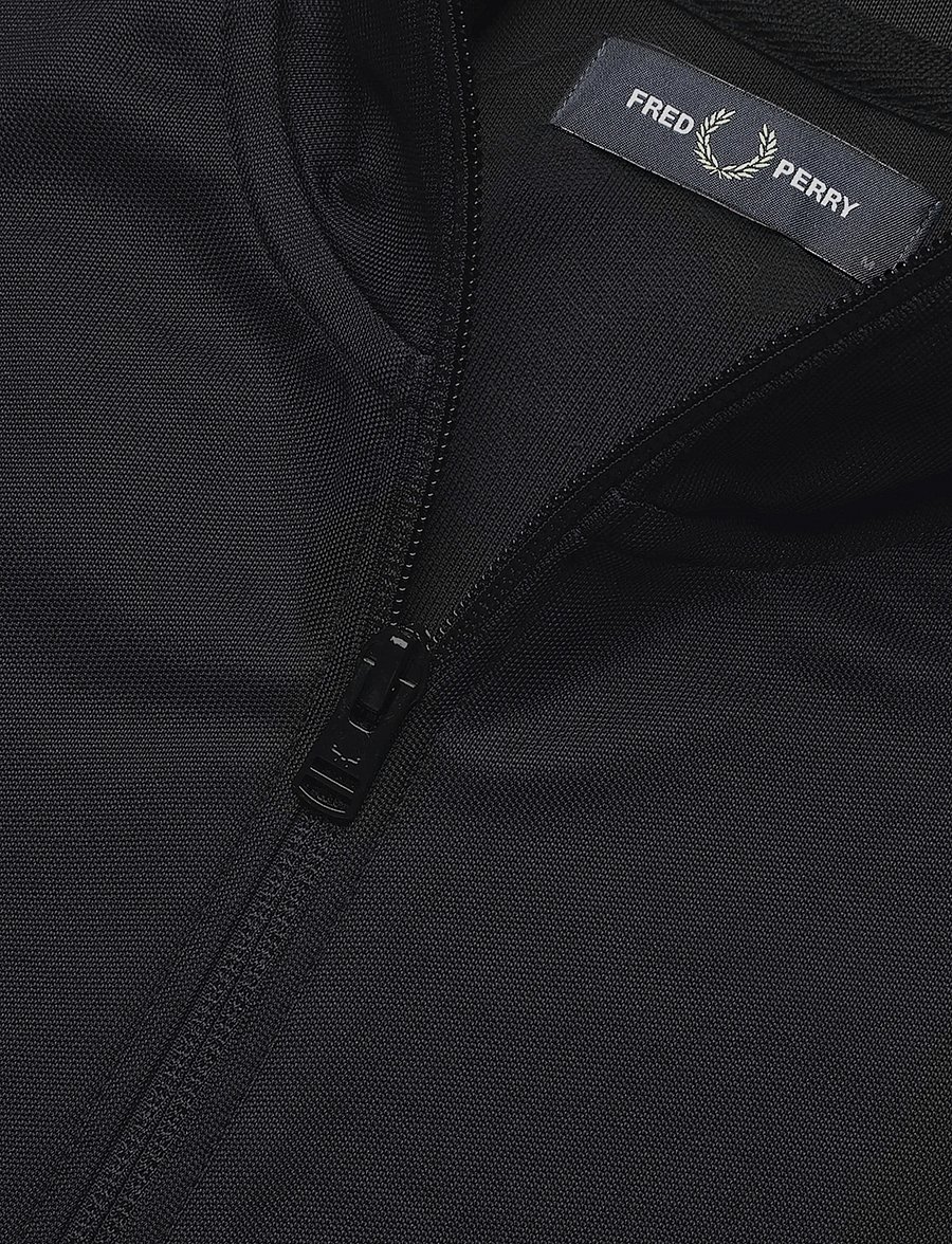 Fred Perry - CONTRAST TAPE TRACK JKT - oberteile - black - 2