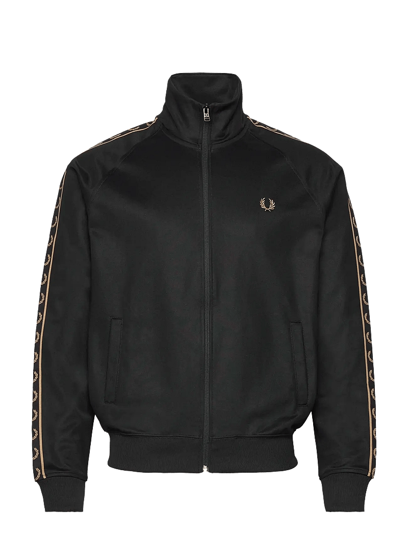 Fred Perry - CONSTRAST TAPED TRK JKT - veste sport - black/shadedston - 0