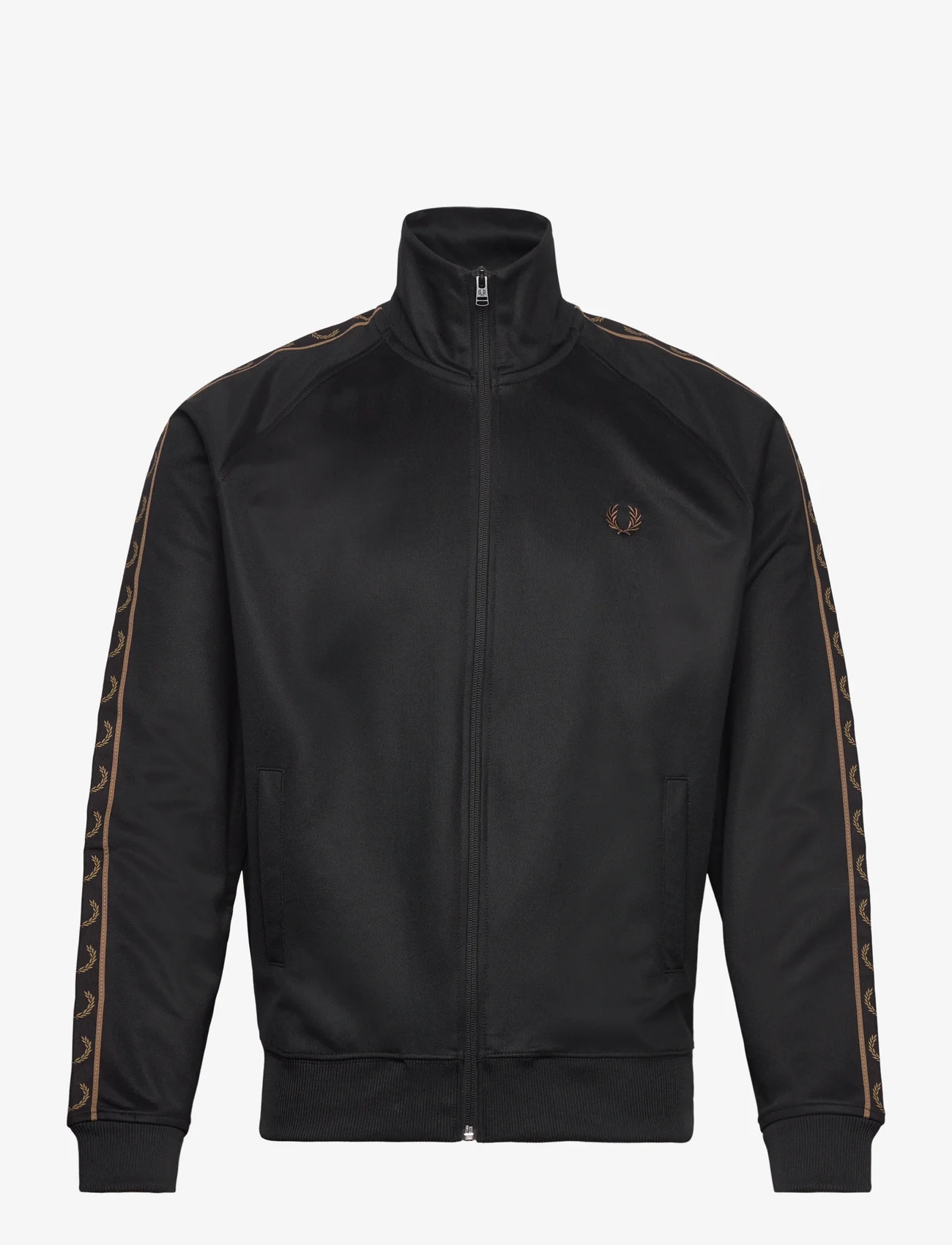Fred Perry - CONTRAST TAPE TRACK JKT - dressipluusid - black/warm stone - 0
