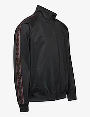 Fred Perry - CONTRAST TAPE TRACK JKT - sweatshirts - black/whiskybrwn - 3