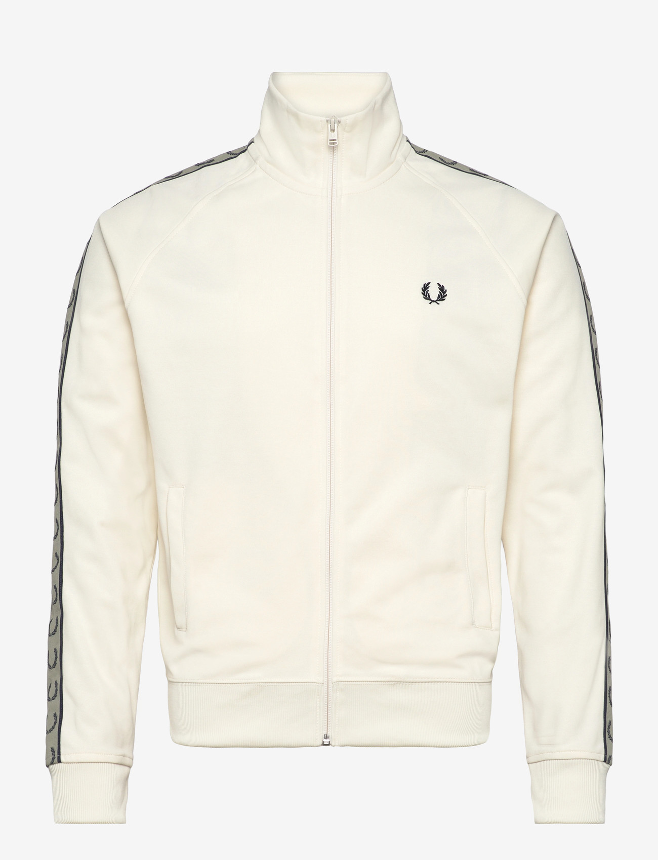 Fred Perry - CONSTRAST TAPED TRK JKT - sportsjakker - ecr/nvy/seagrss - 0