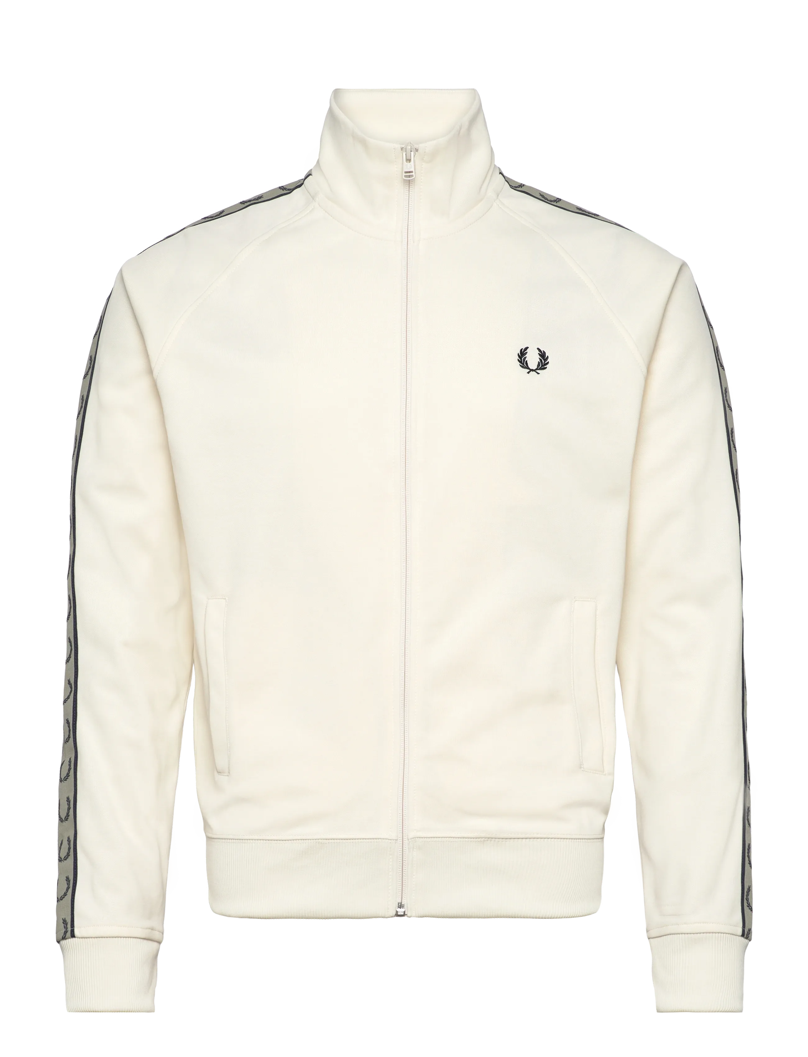 Fred Perry CONTRAST TAPE TRACK JKT - Tøj - ECR/NVY/SEAGRSS / cream