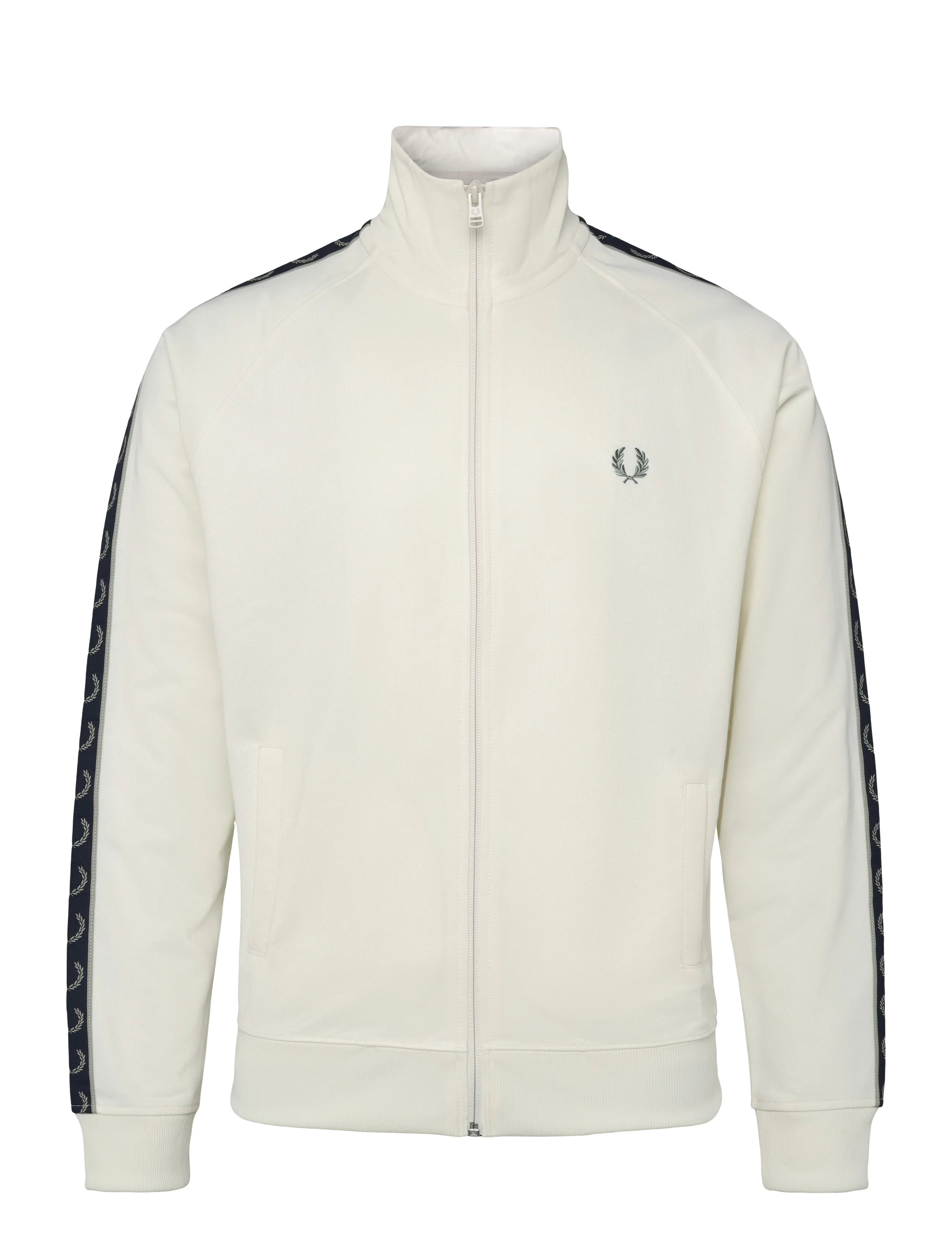 Fred Perry CONTRAST TAPE TRACK JKT - Sweatshirts - ECRU / cream