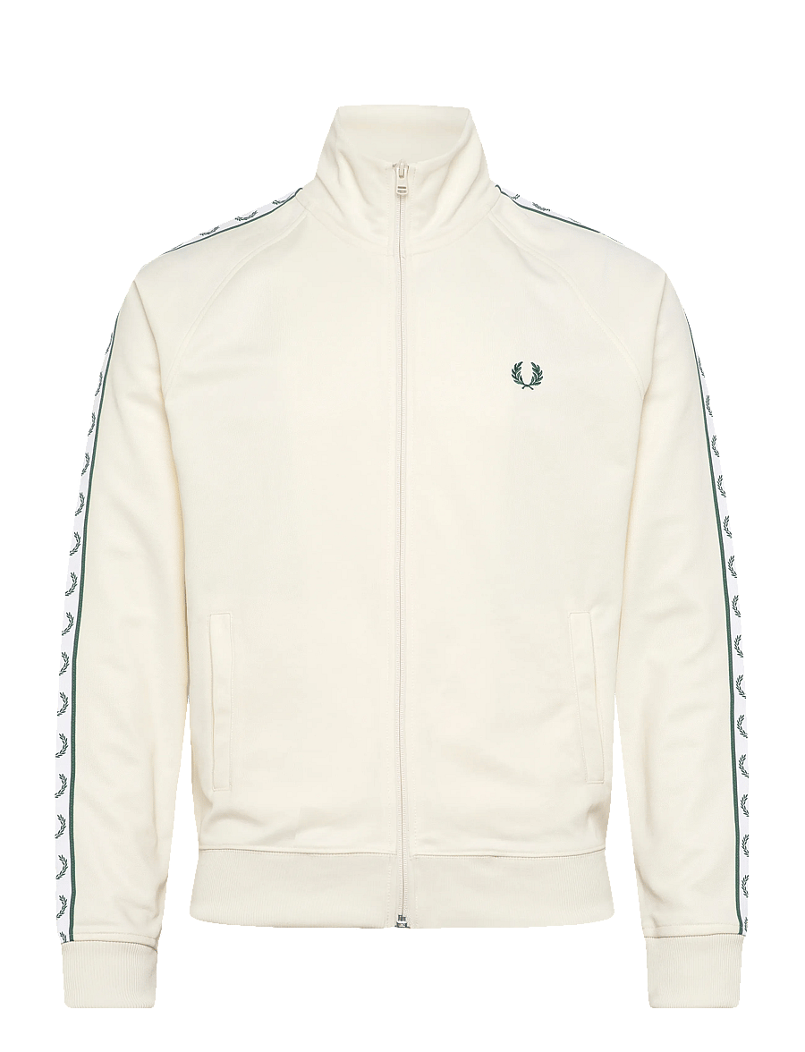 Fred Perry - CONTRAST TAPE TRACK JKT - oberteile - ecru - 1