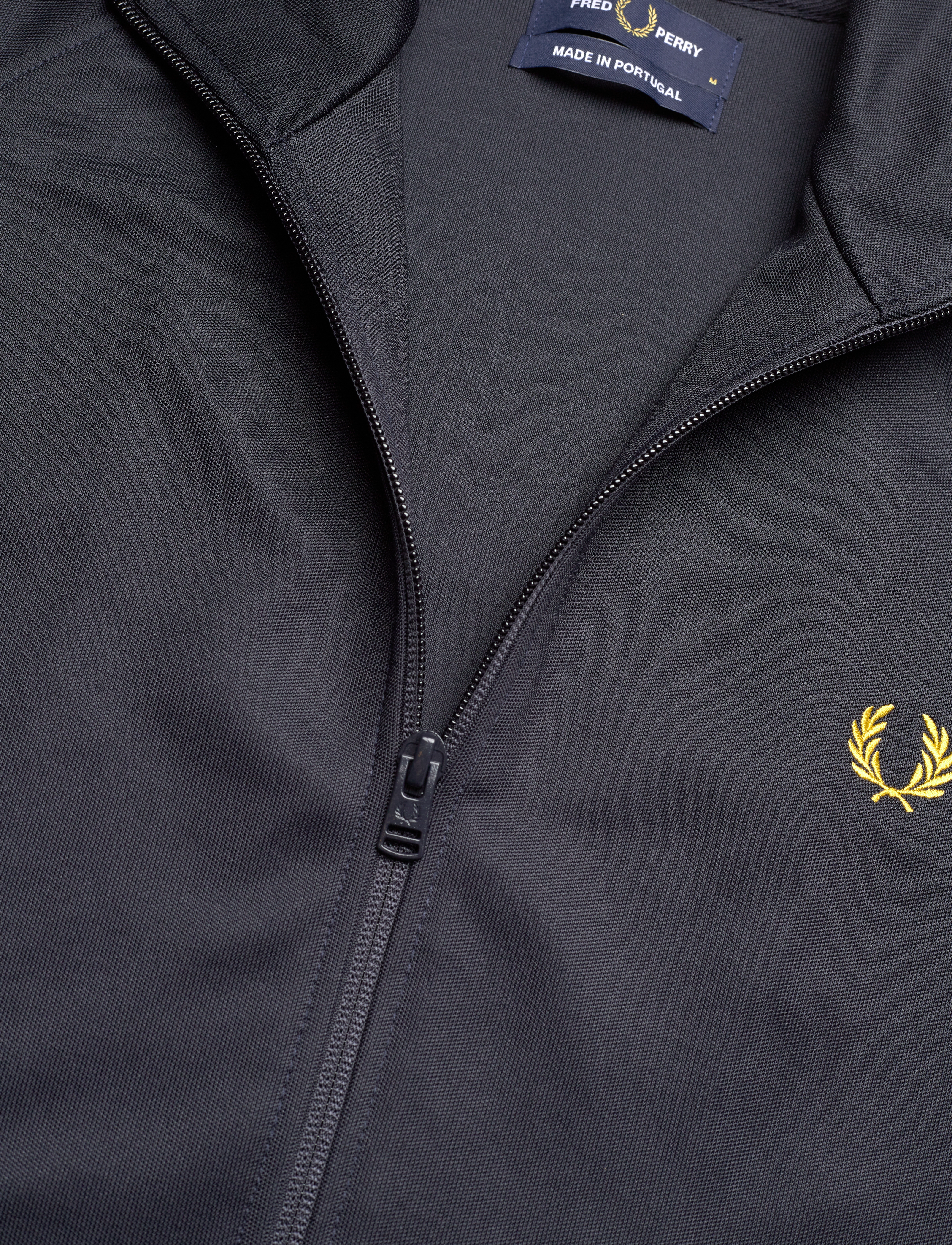 Fred Perry - CONTRAST TAPE TRACK JKT - mænd - navy/honeycomb - 2