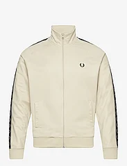 Fred Perry - CONTRAST TAPE TRACK JKT - sweatshirts - oatmeal/wrmgry - 0