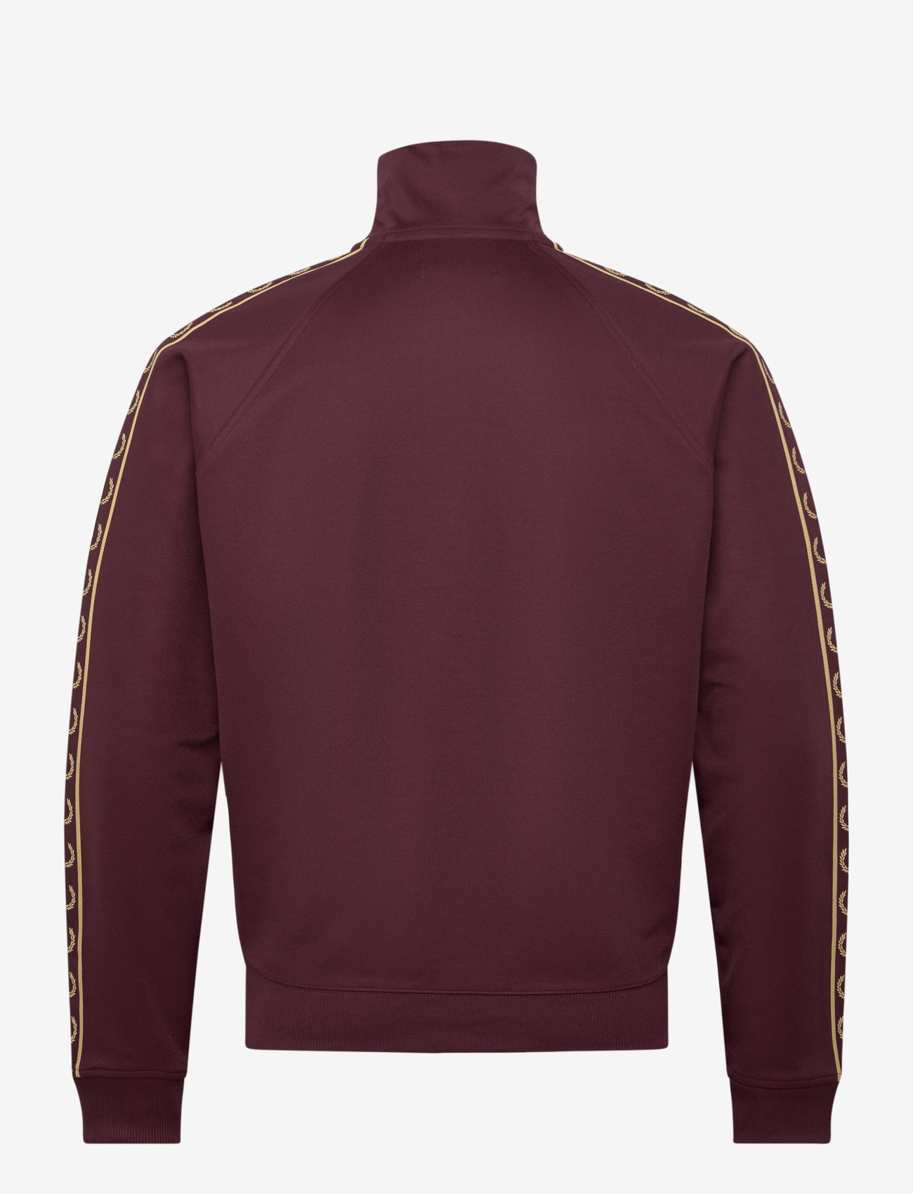 Fred Perry - CONTRAST TAPE TRACK JKT - overdele - oxblood/champagn - 2