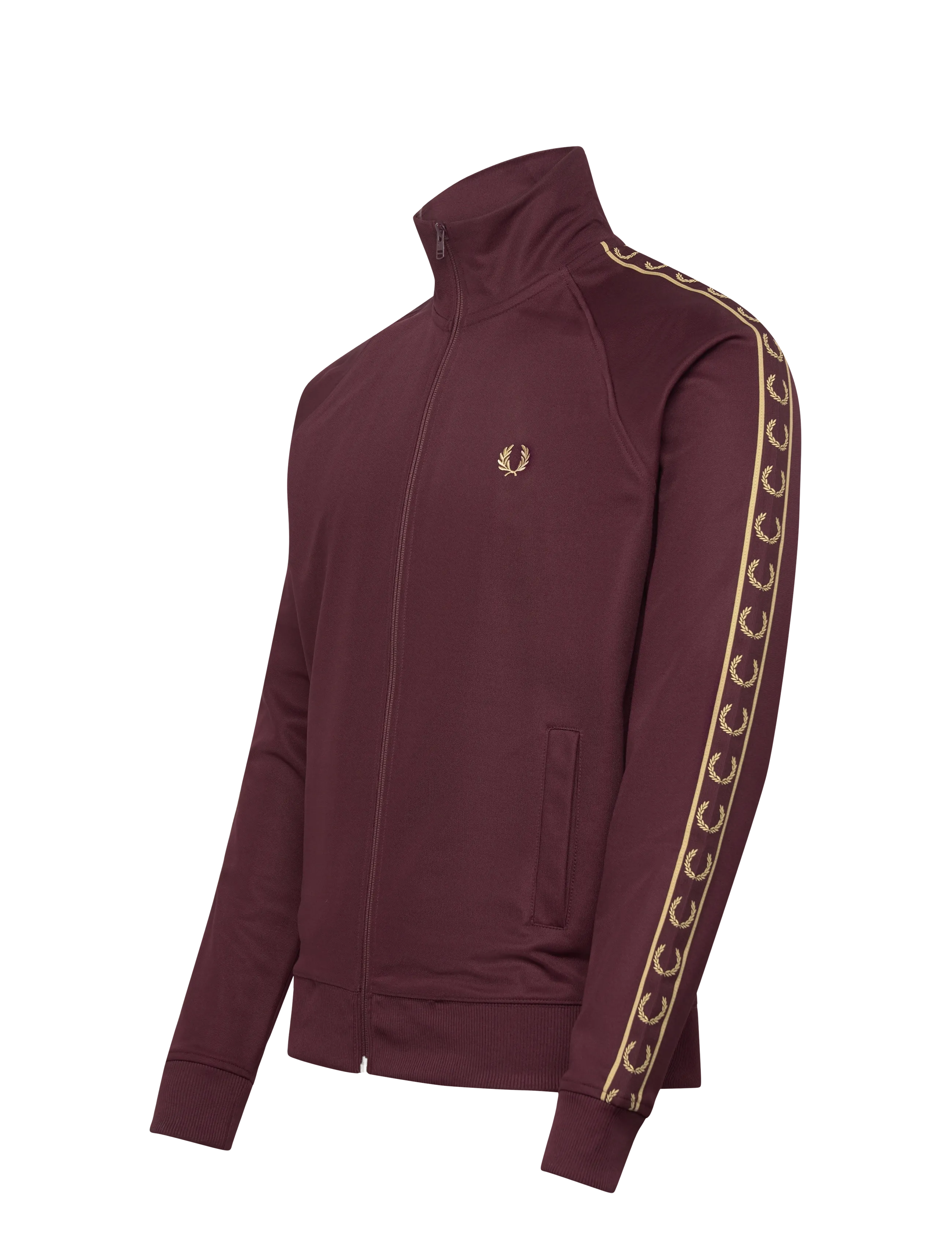 Fred Perry - CONTRAST TAPE TRACK JKT - Överdelar - oxblood/champagn - 3