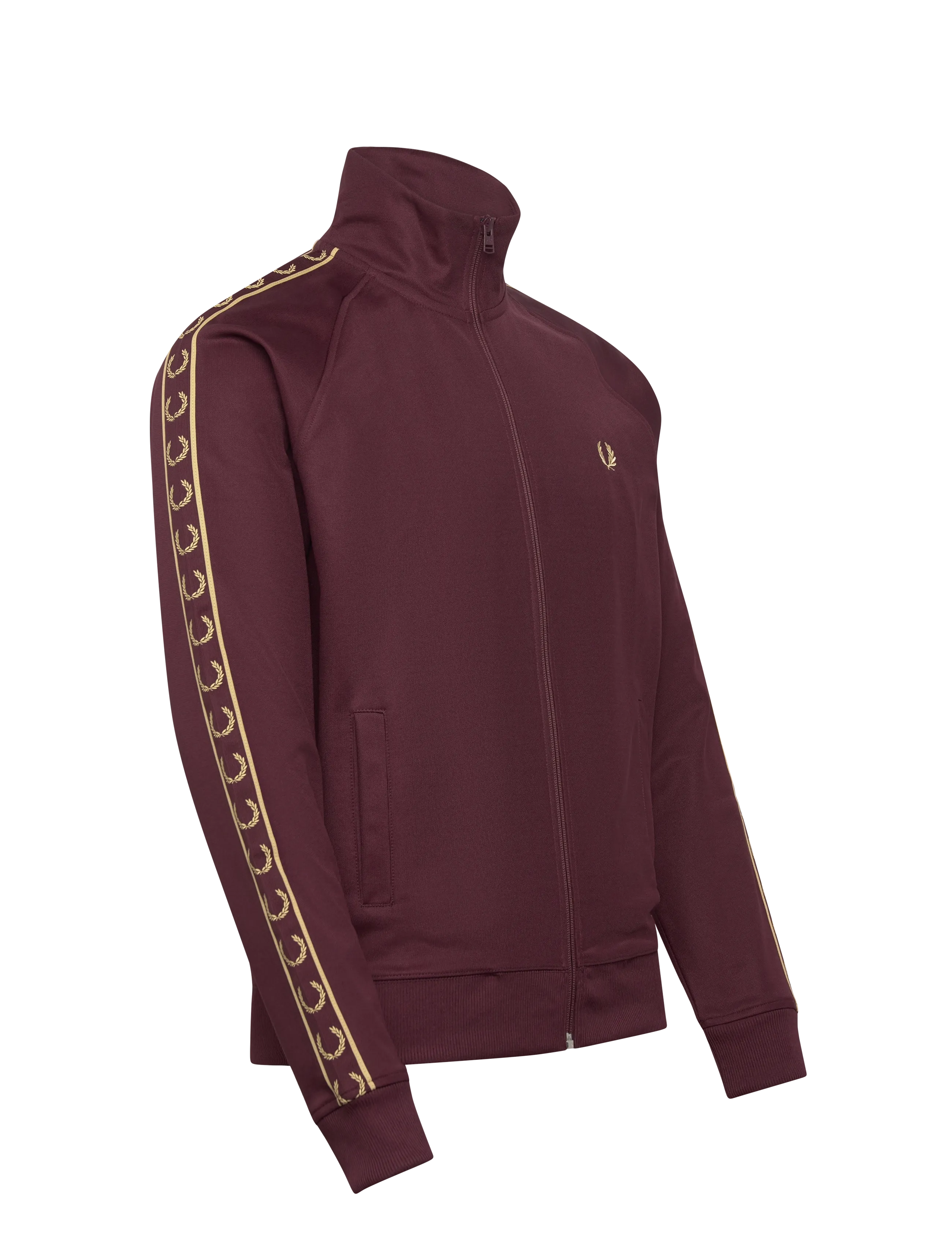 Fred Perry - CONTRAST TAPE TRACK JKT - Överdelar - oxblood/champagn - 4