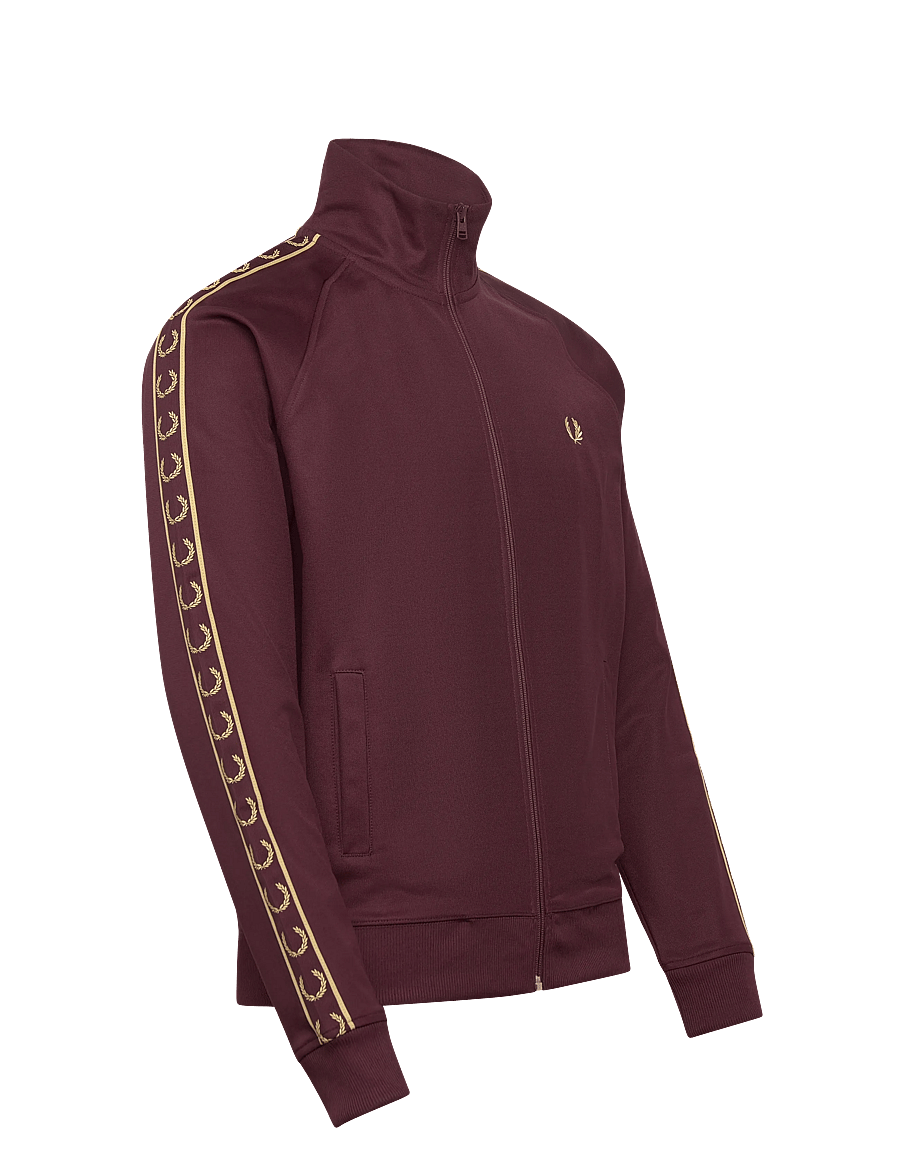 Fred Perry - CONTRAST TAPE TRACK JKT - oberteile - oxblood/champagn - 4