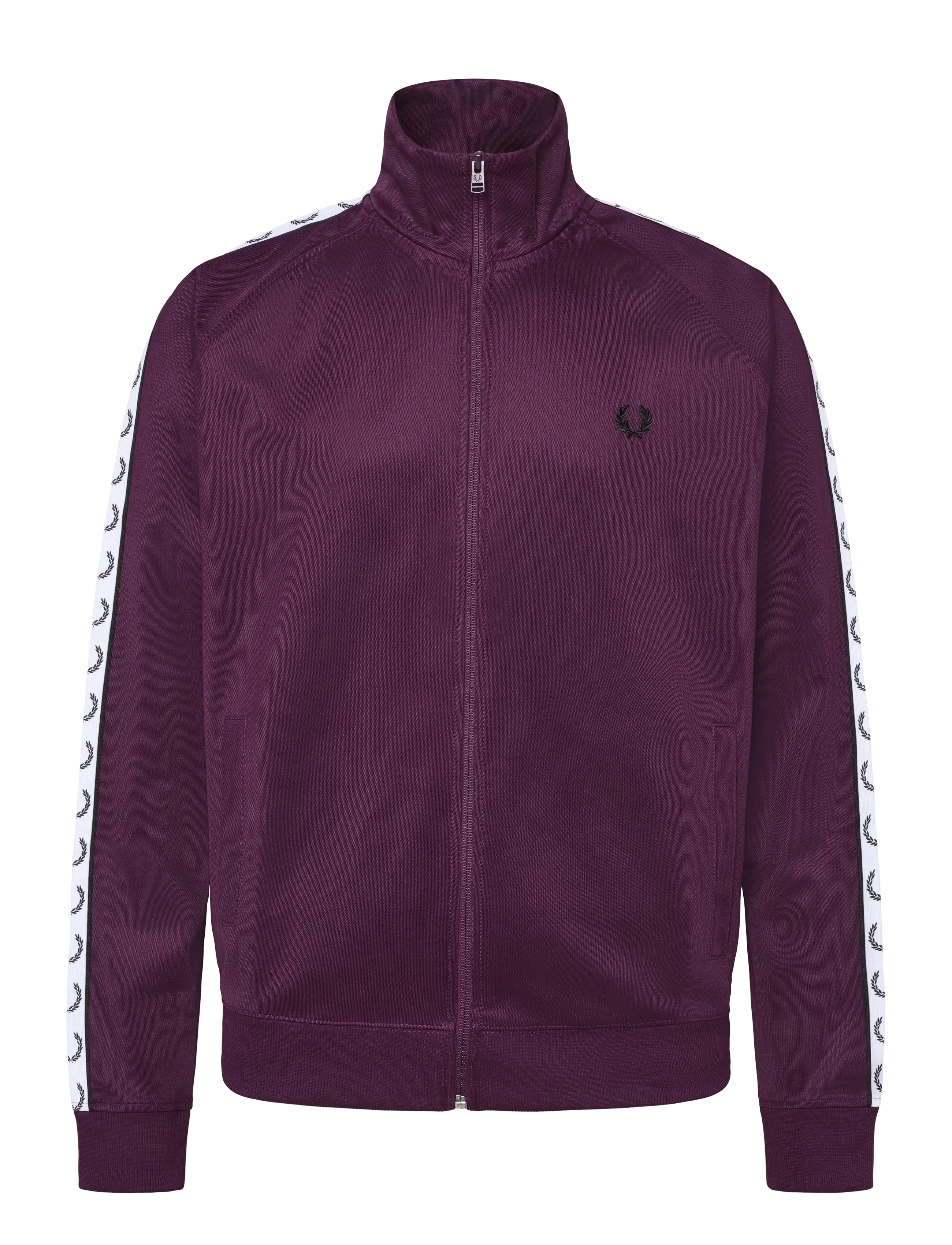 Fred Perry - CONTRAST TAPE TRACK JKT - tops - plum - 1
