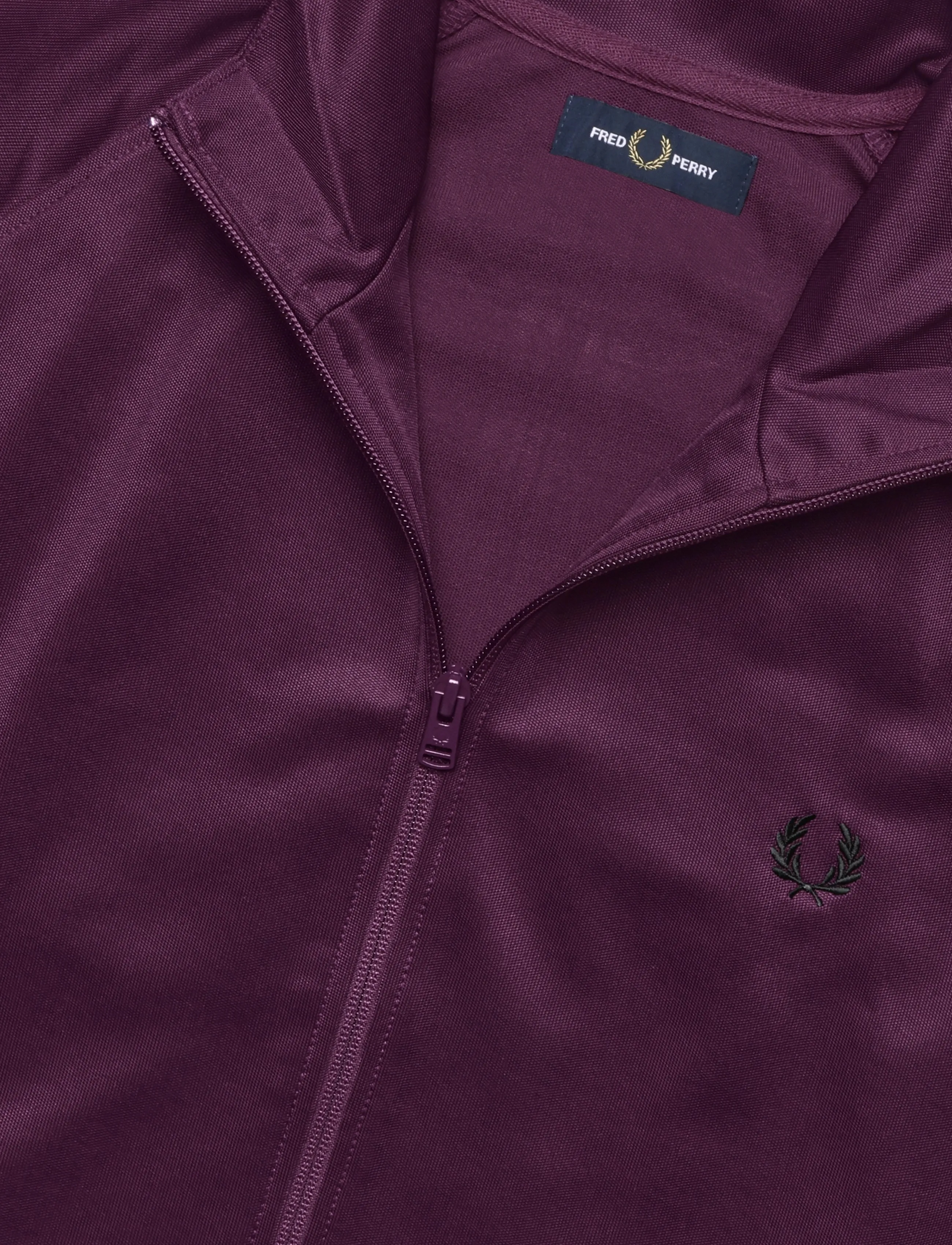 Fred Perry - CONTRAST TAPE TRACK JKT - tops - plum - 4