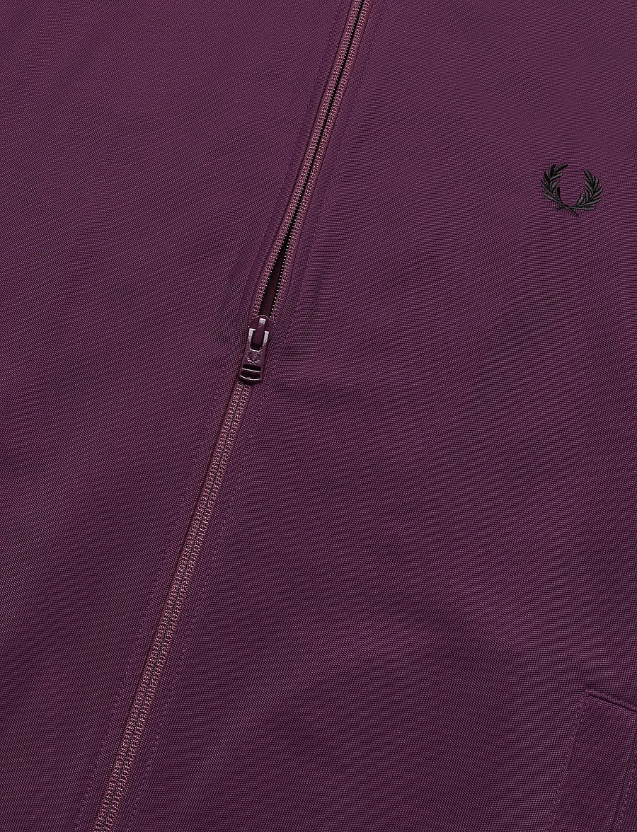 Fred Perry - CONTRAST TAPE TRACK JKT - tops - plum - 5