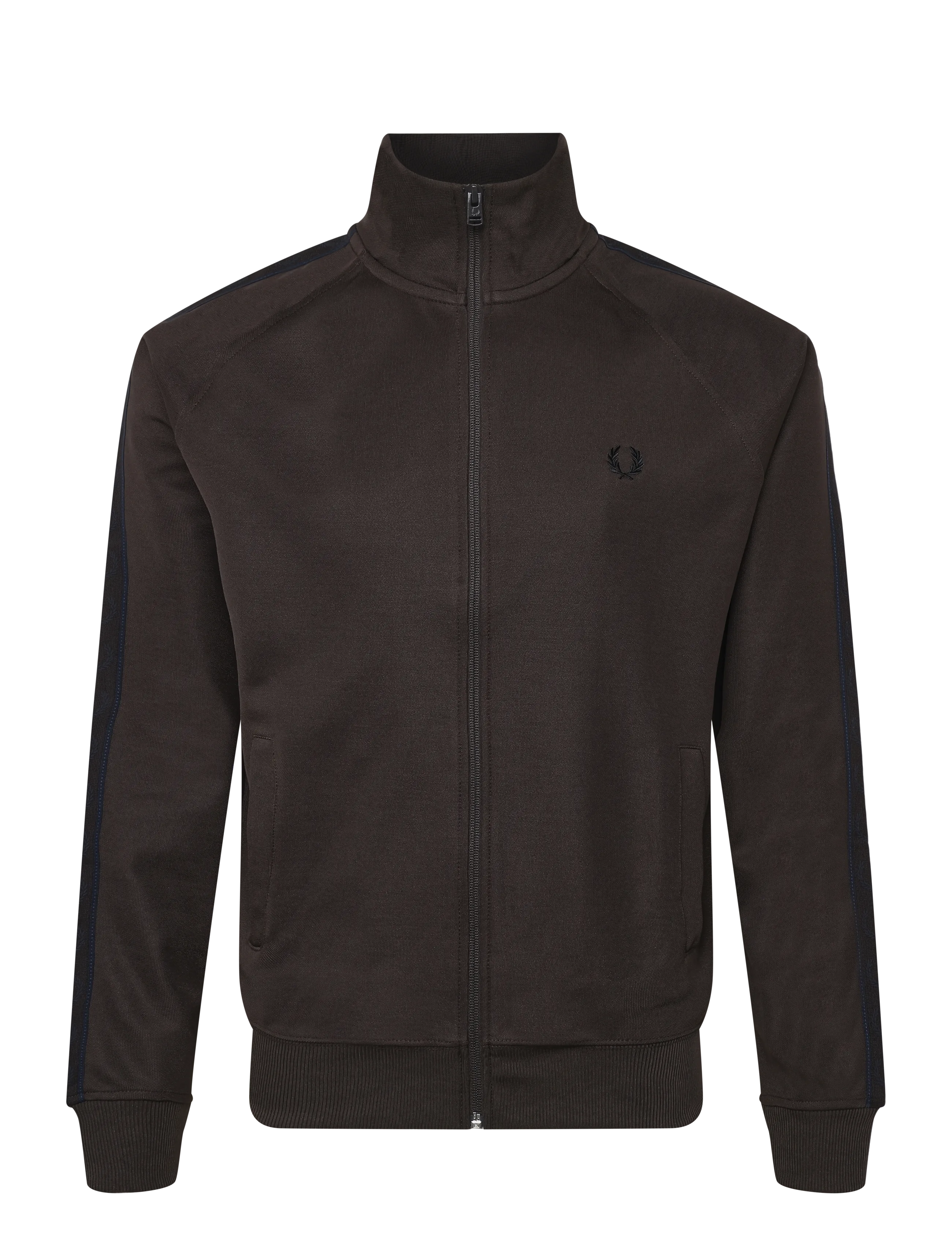 Fred Perry - CONTRAST TAPE TRACK JKT - oberteile - rich brown - 1