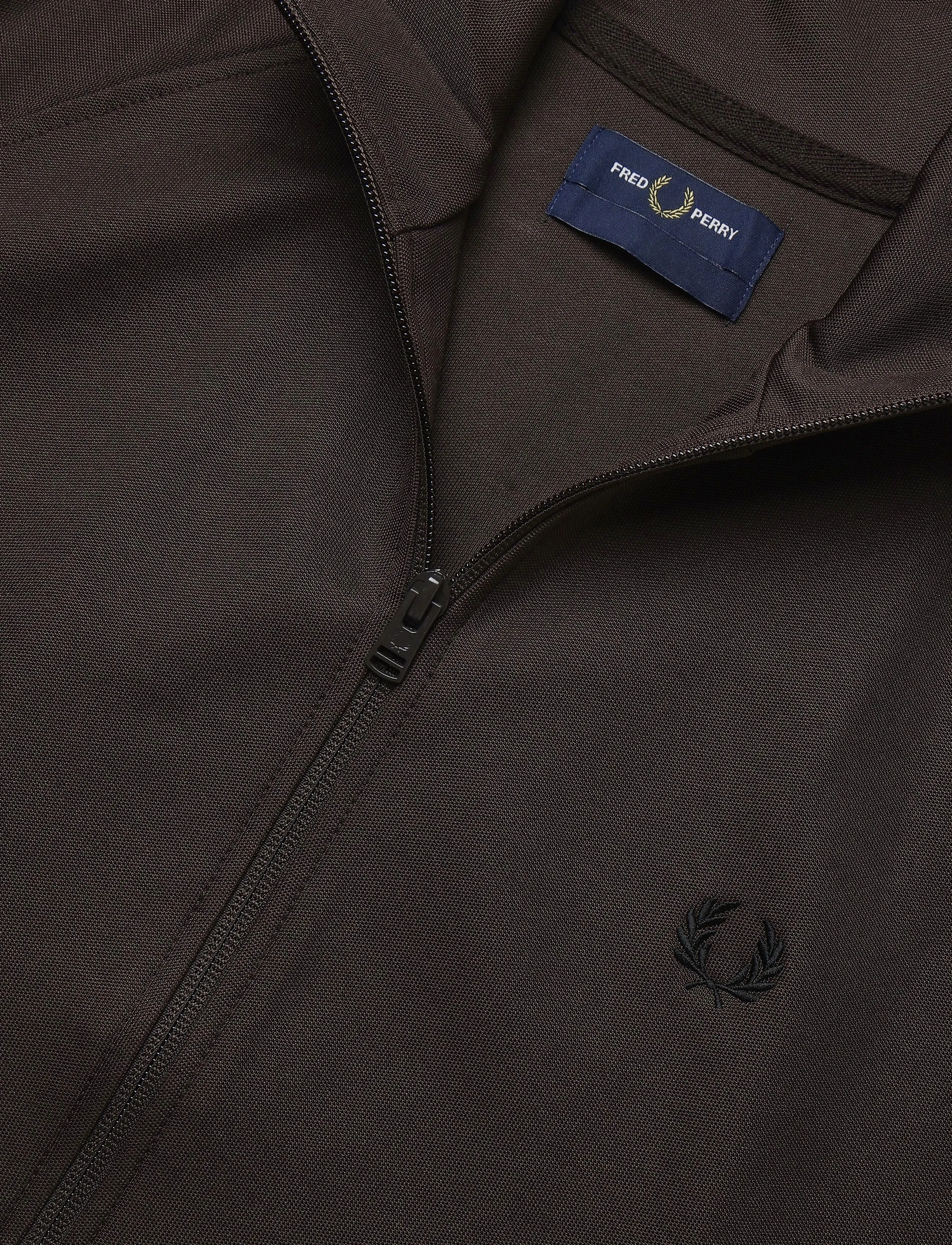 Fred Perry - CONTRAST TAPE TRACK JKT - oberteile - rich brown - 4