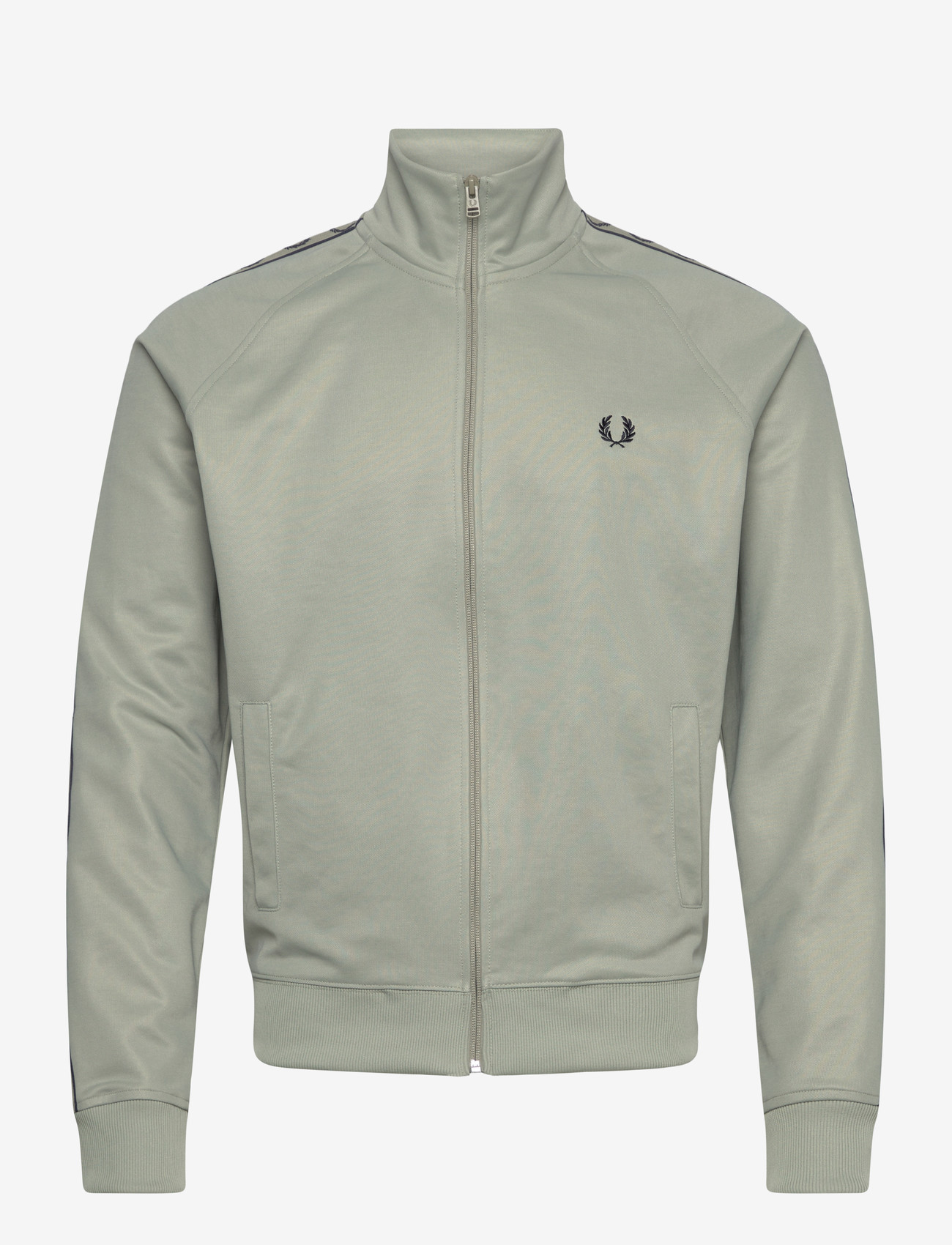 Fred Perry - CONTRAST TAPE TRACK JKT - tops - seagrass/navy - 1