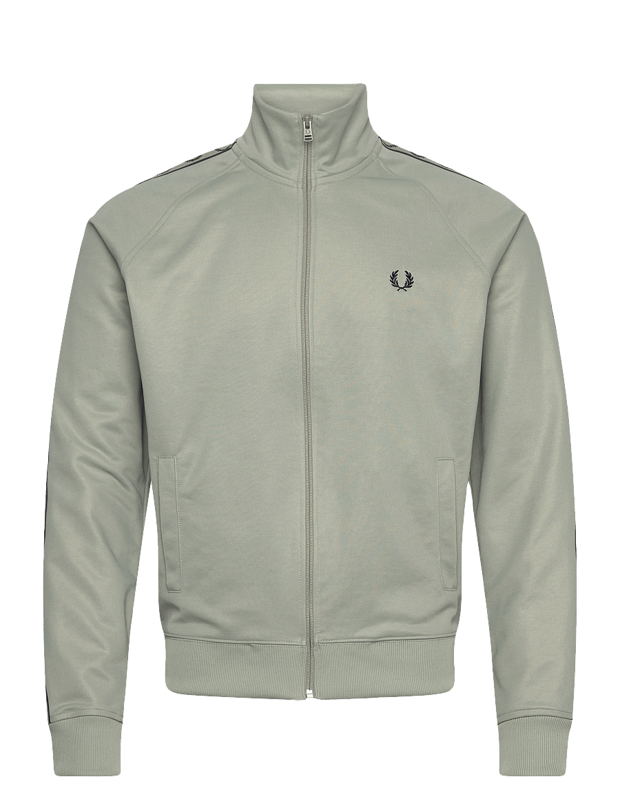 Fred Perry - CONTRAST TAPE TRACK JKT - oberteile - seagrass/navy - 1