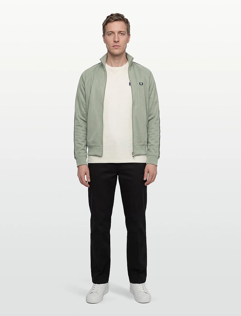 Fred Perry - CONTRAST TAPE TRACK JKT - oberteile - seagrass/navy - 0