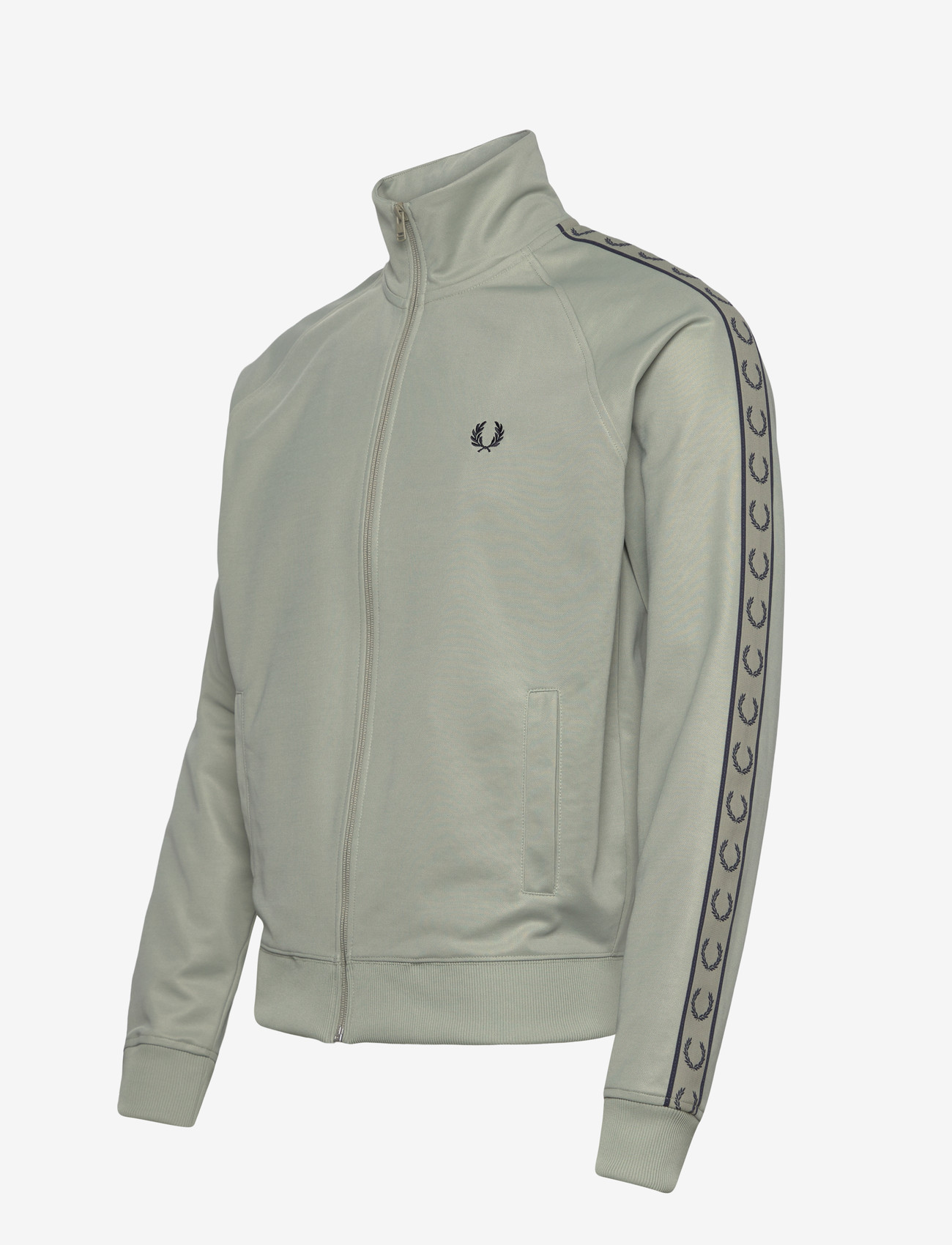 Fred Perry - CONTRAST TAPE TRACK JKT - tops - seagrass/navy - 3