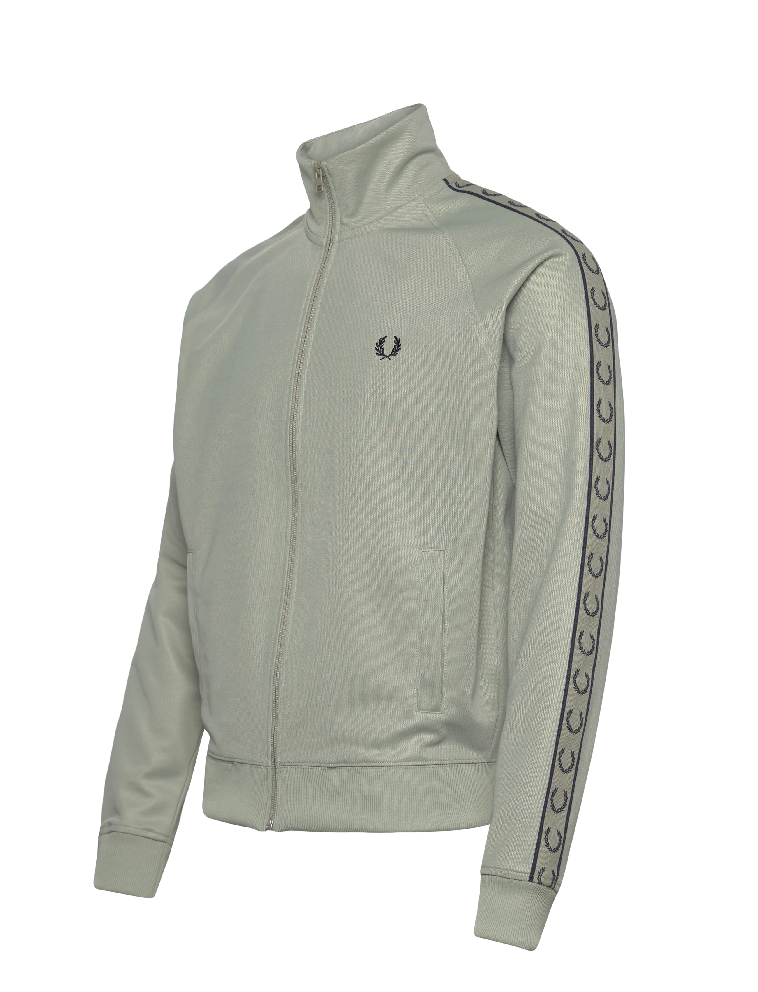 Fred Perry - CONTRAST TAPE TRACK JKT - oberteile - seagrass/navy - 3