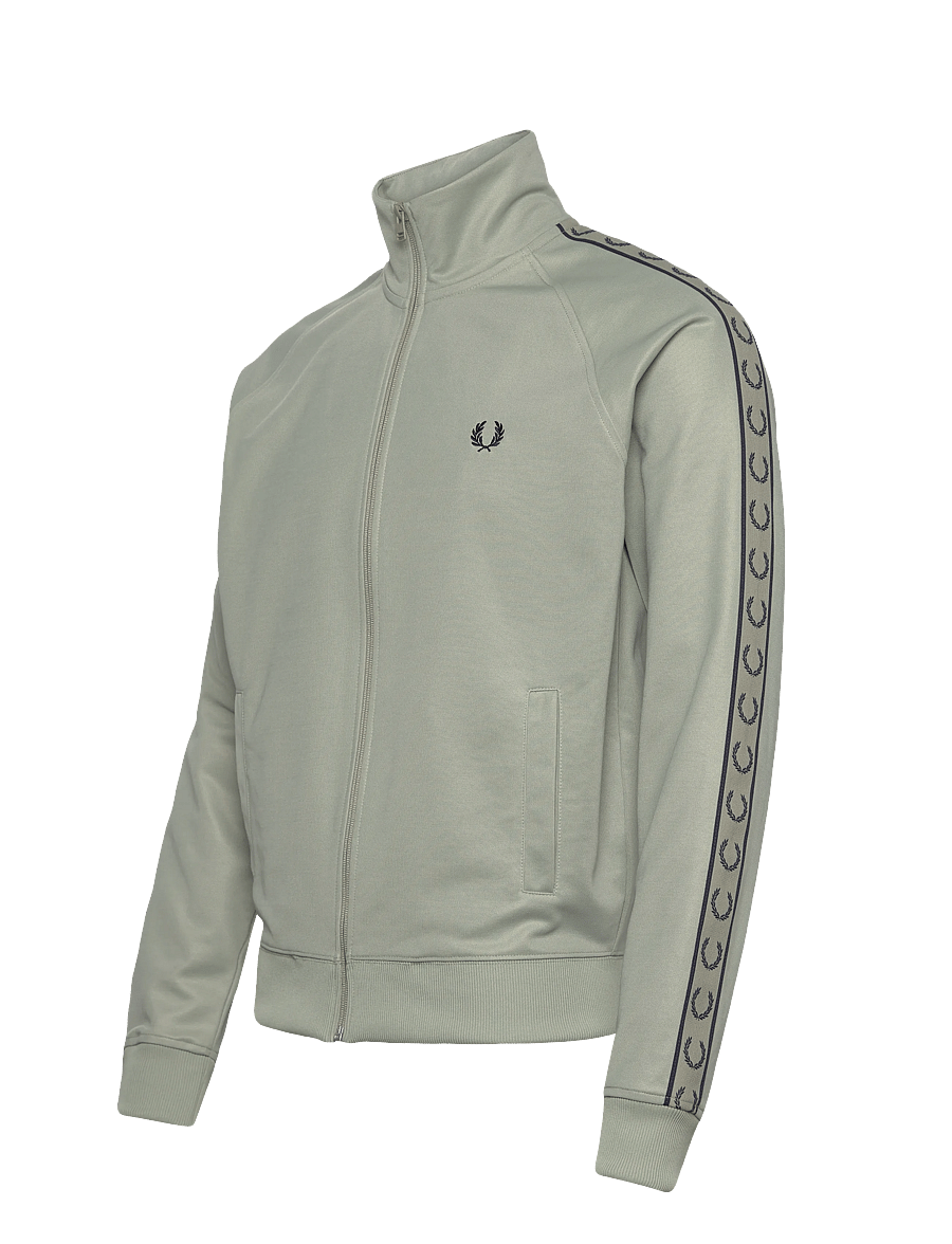 Fred Perry - CONTRAST TAPE TRACK JKT - oberteile - seagrass/navy - 3
