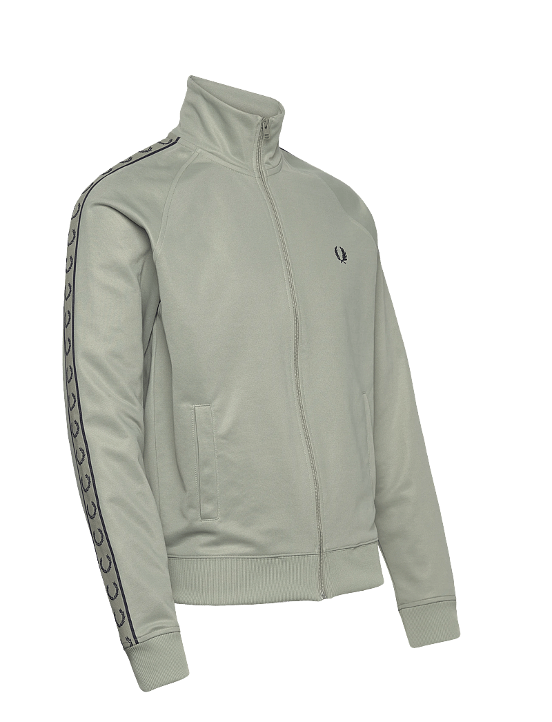 Fred Perry - CONTRAST TAPE TRACK JKT - oberteile - seagrass/navy - 4