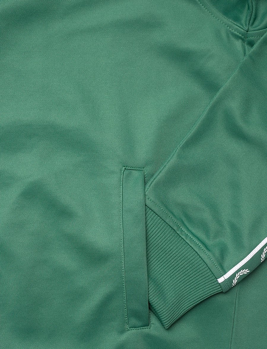 Fred Perry - CONTRAST TAPE TRACK JKT - sporta džemperi - sport green - 5