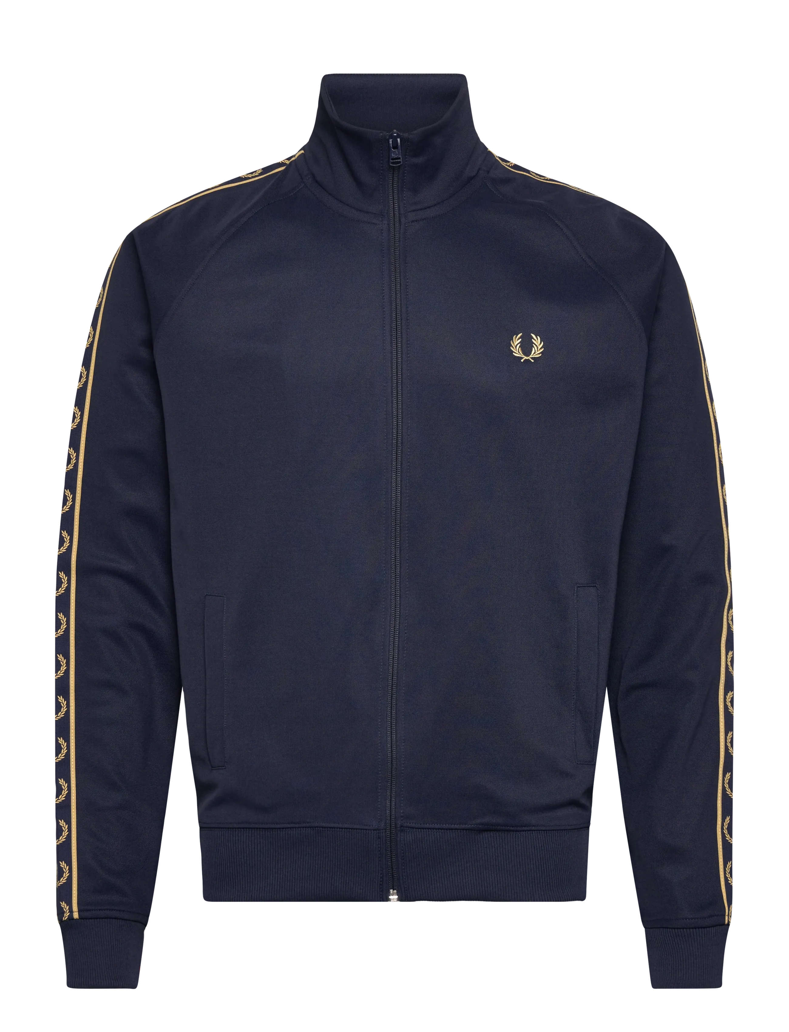 Fred Perry CONTRAST TAPE TRACK JKT - Tøj - TENNISB/CHAMPAGN / navy