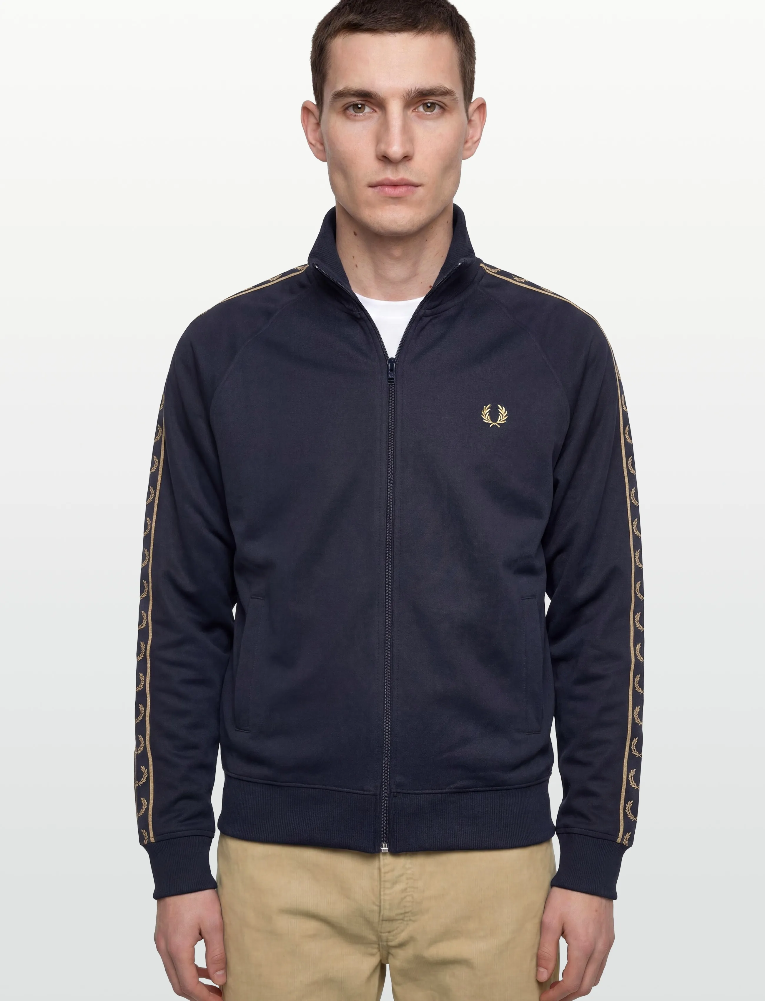 Fred Perry - CONTRAST TAPE TRACK JKT - Överdelar - tennisb/champagn - 3