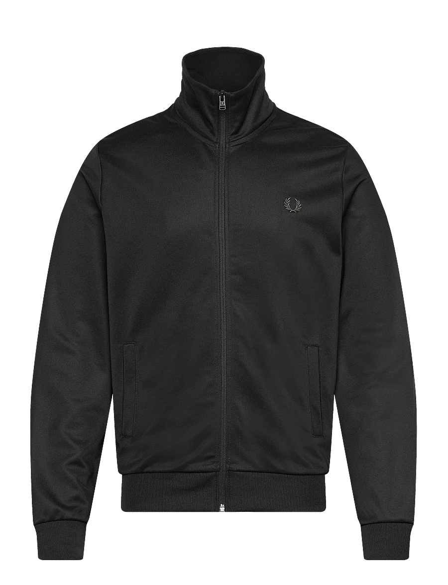Fred Perry - TRACK JACKET - urlaubsfavoriten - black/laurel w green - 1
