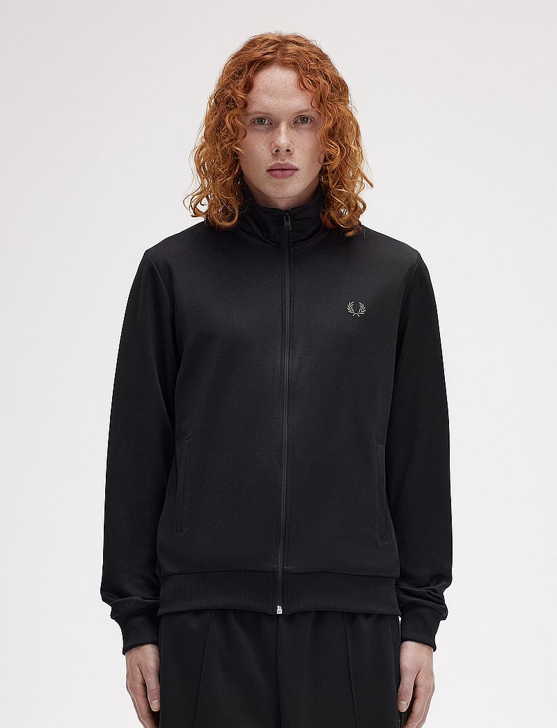 Fred Perry - TRACK JACKET - nach anlass kaufen - black/laurel w green - 0