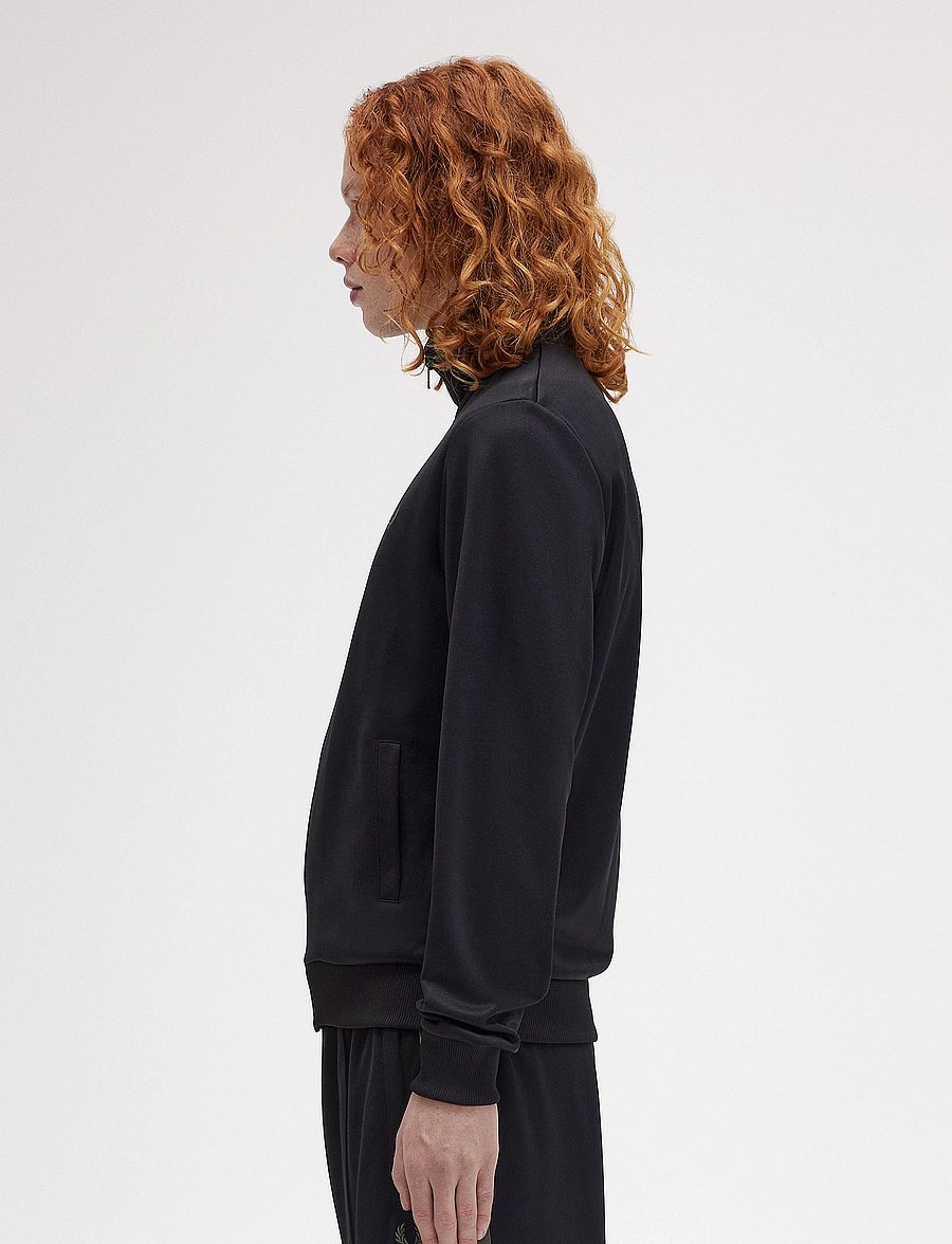 Fred Perry - TRACK JACKET - urlaubsfavoriten - black/laurel w green - 3