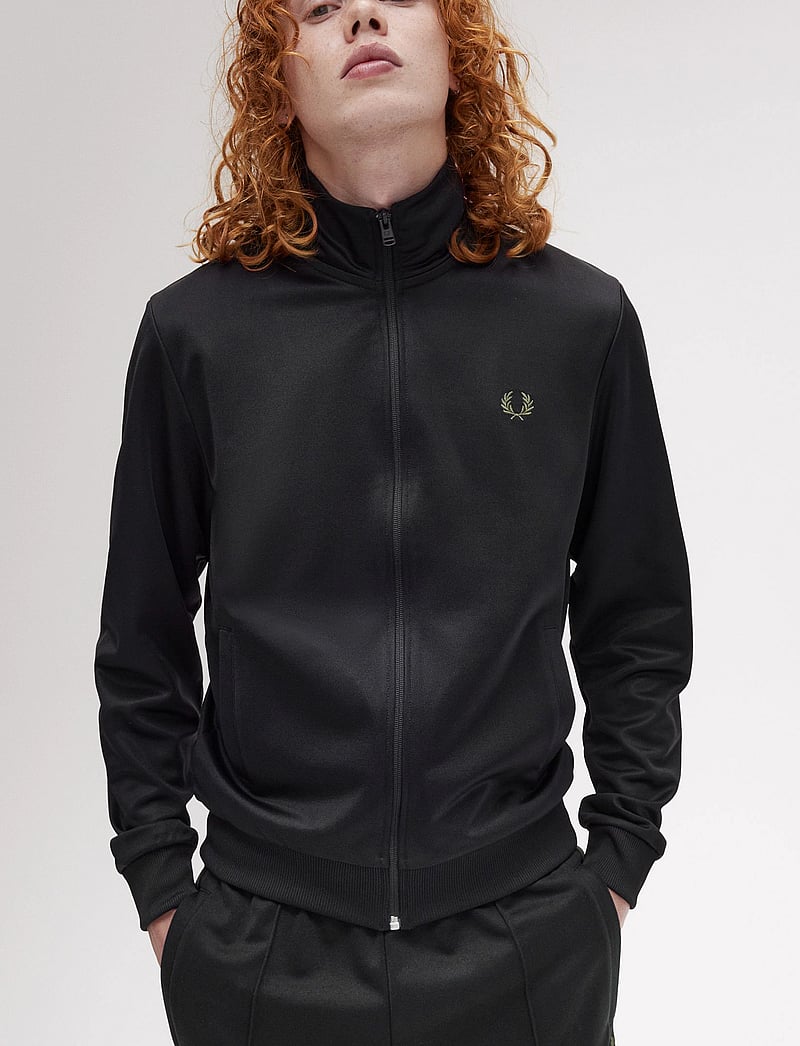 Fred Perry - TRACK JACKET - nach anlass kaufen - black/laurel w green - 4