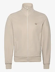 Fred Perry - TRACK JACKET - svetarit - light oyster - 0