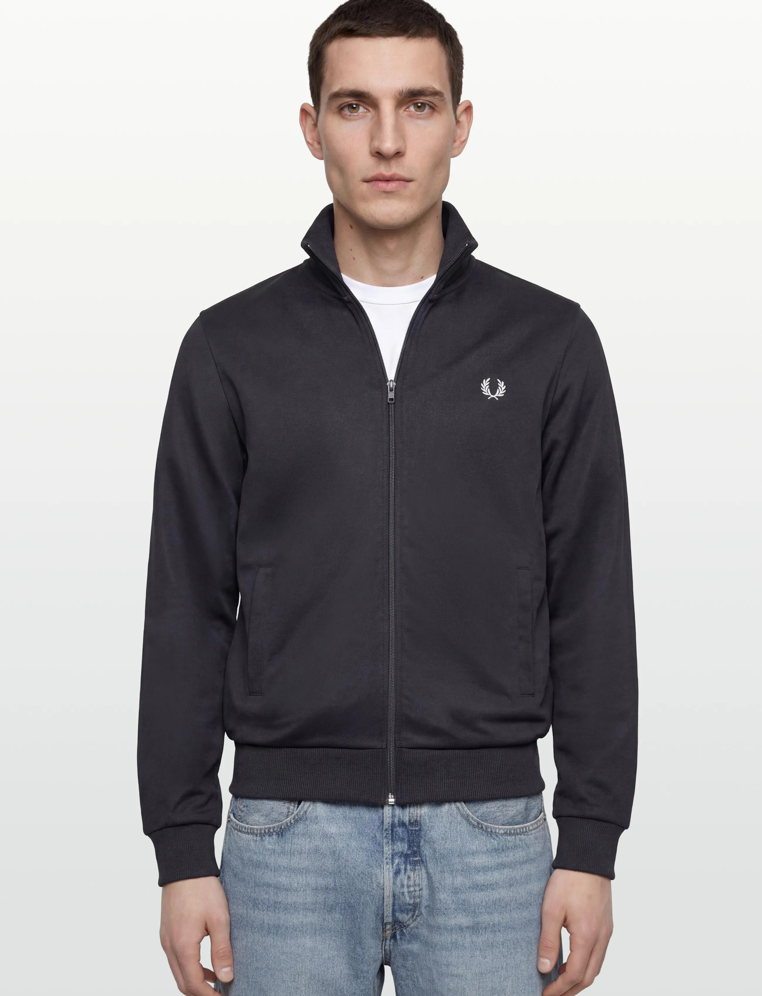 Fred Perry - TRACK JACKET - sweatshirts - navy - 3