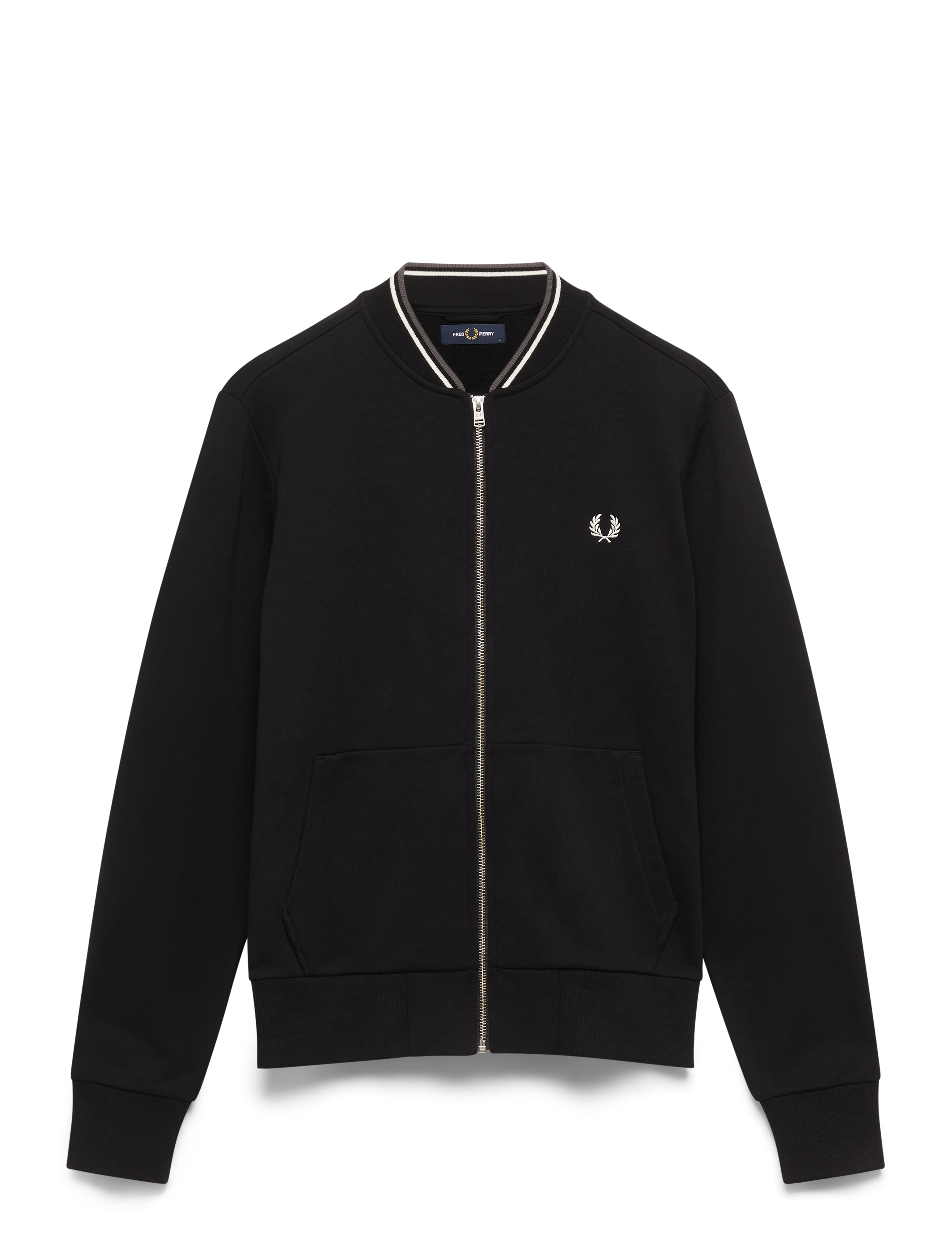 ZIP SWEATSHIRT - BLACK